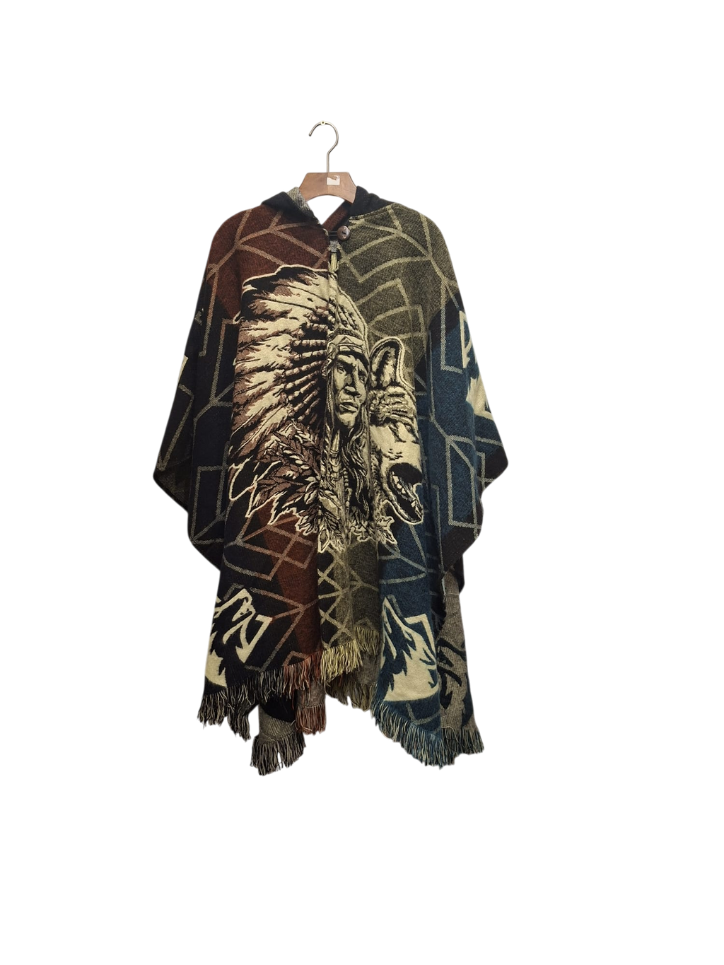 Alpaca Warrior Wolf Blue, Red