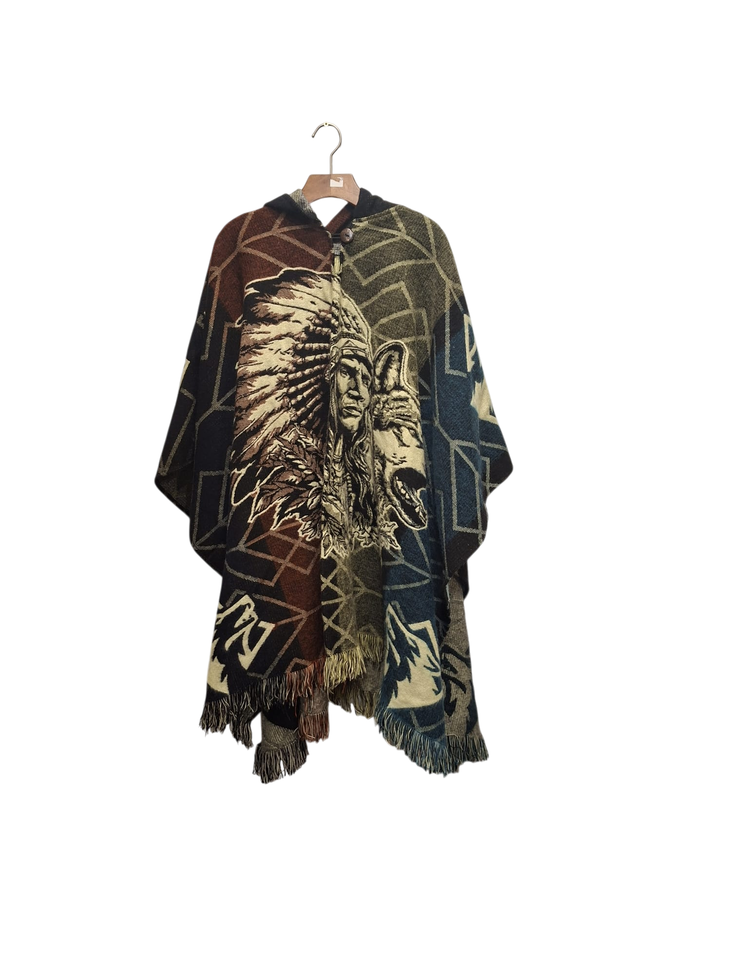 Alpaca Warrior Wolf Blue, Red