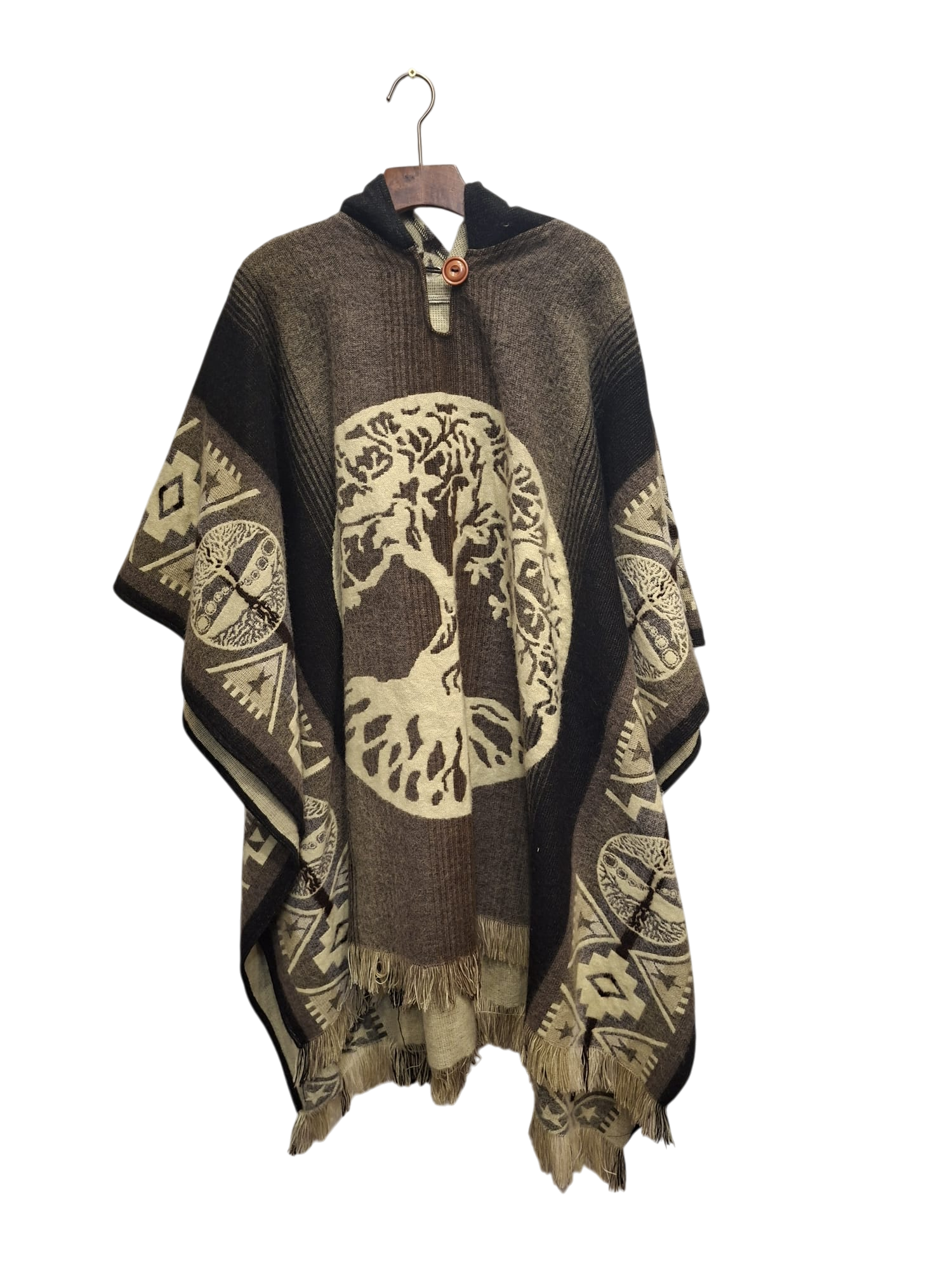Alpaca Tree of Life Grey, White