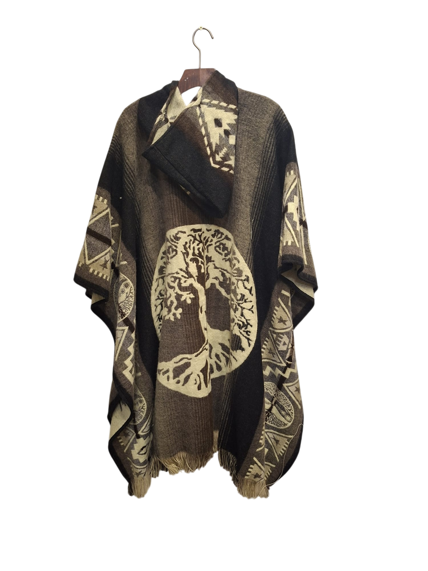 Alpaca Tree of Life Grey, White