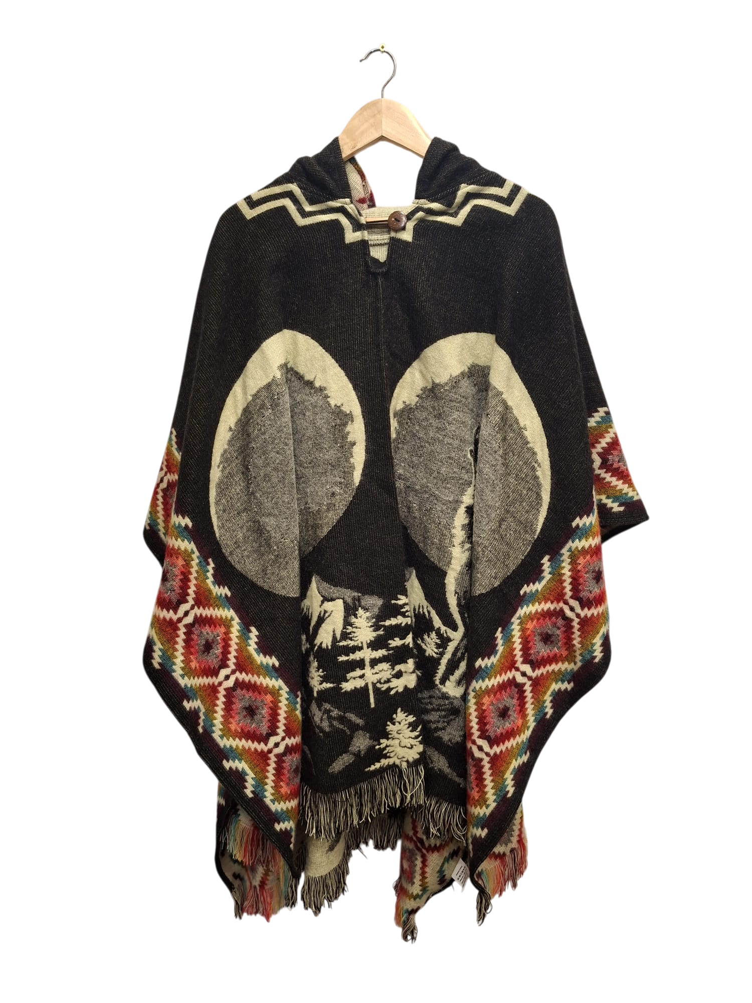 Alpaca Wolves Moon Black, Red