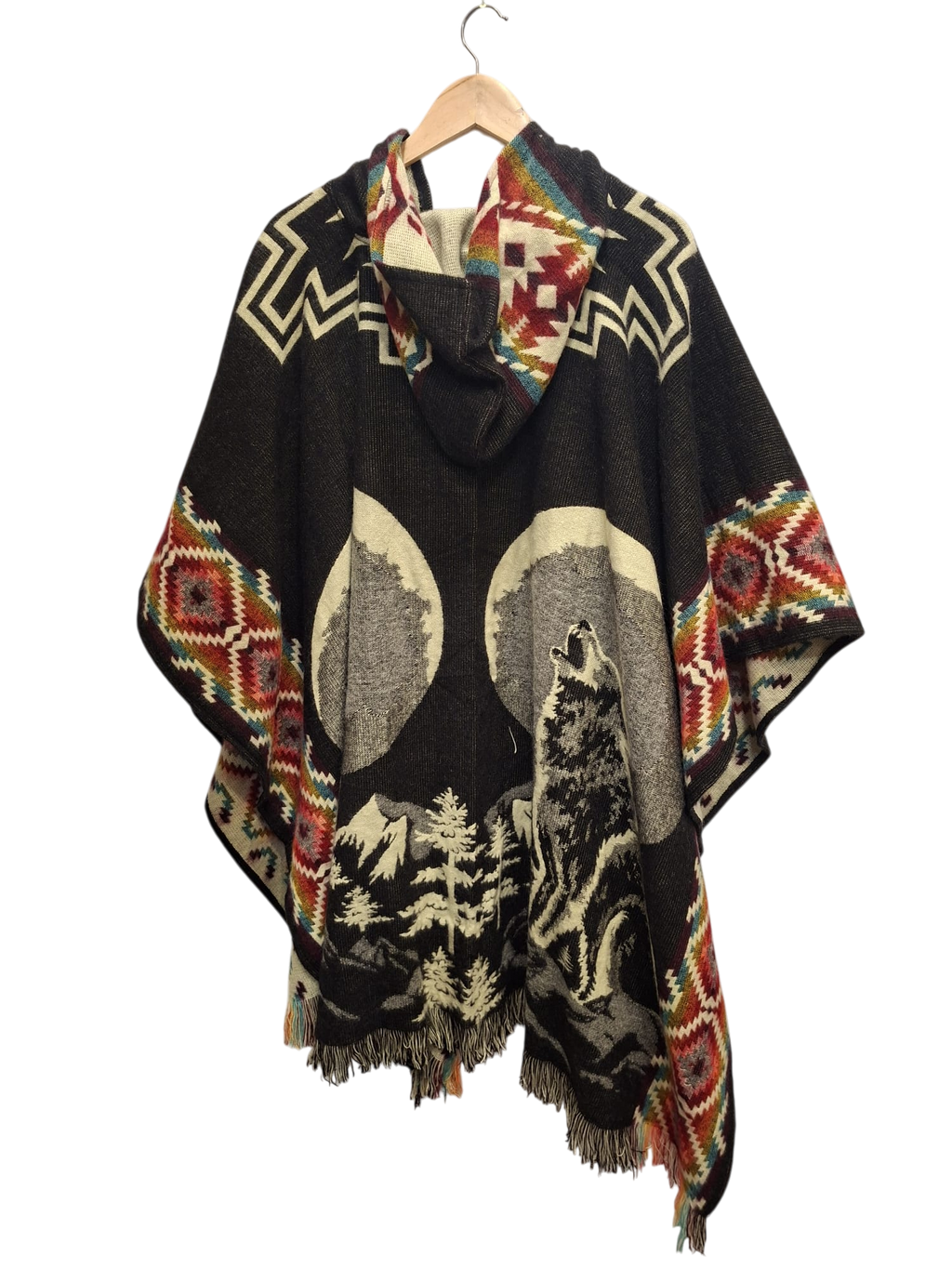 Alpaca Wolves Moon Black, Red