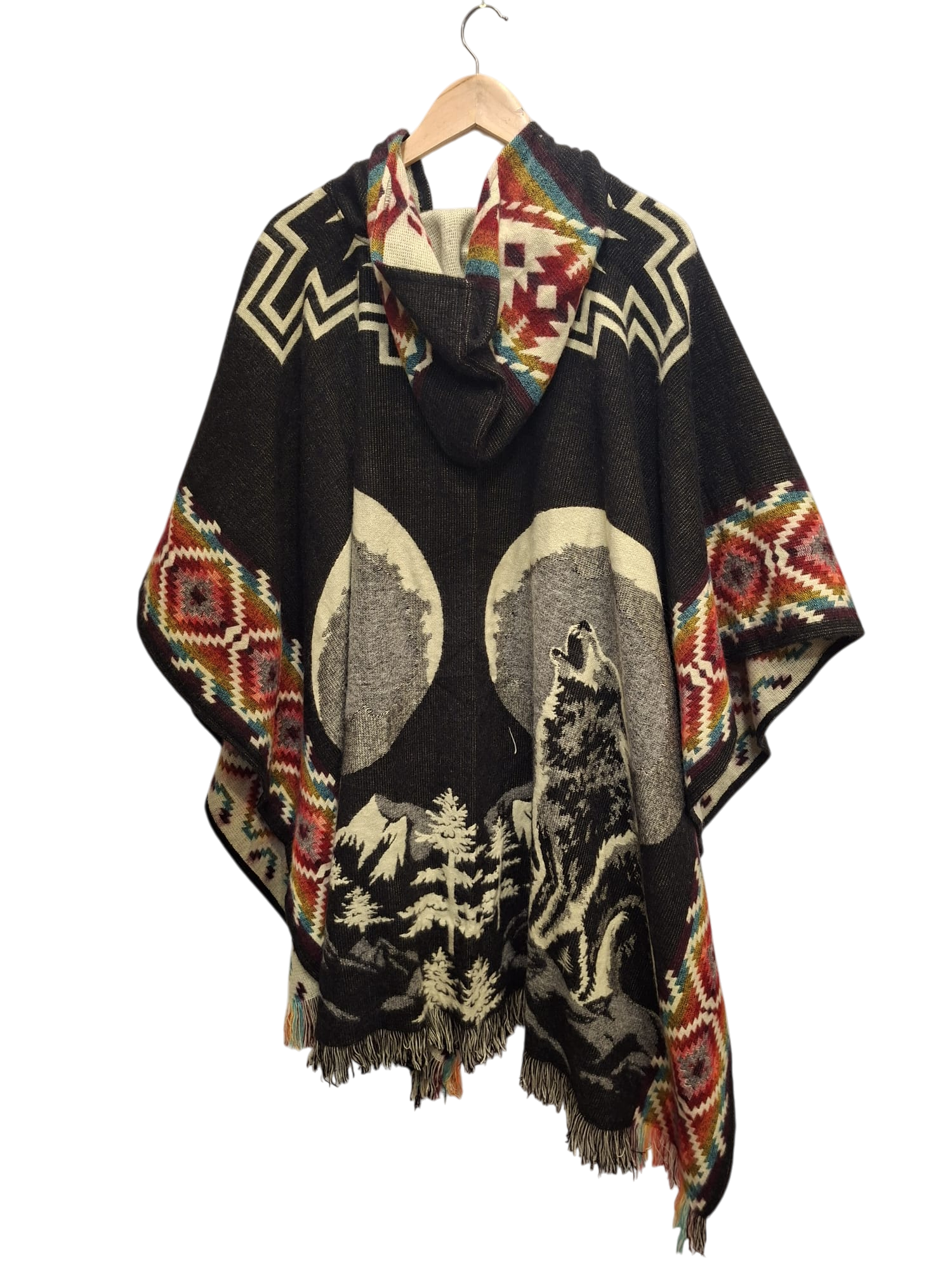 Alpaca Wolves Moon Black, Red