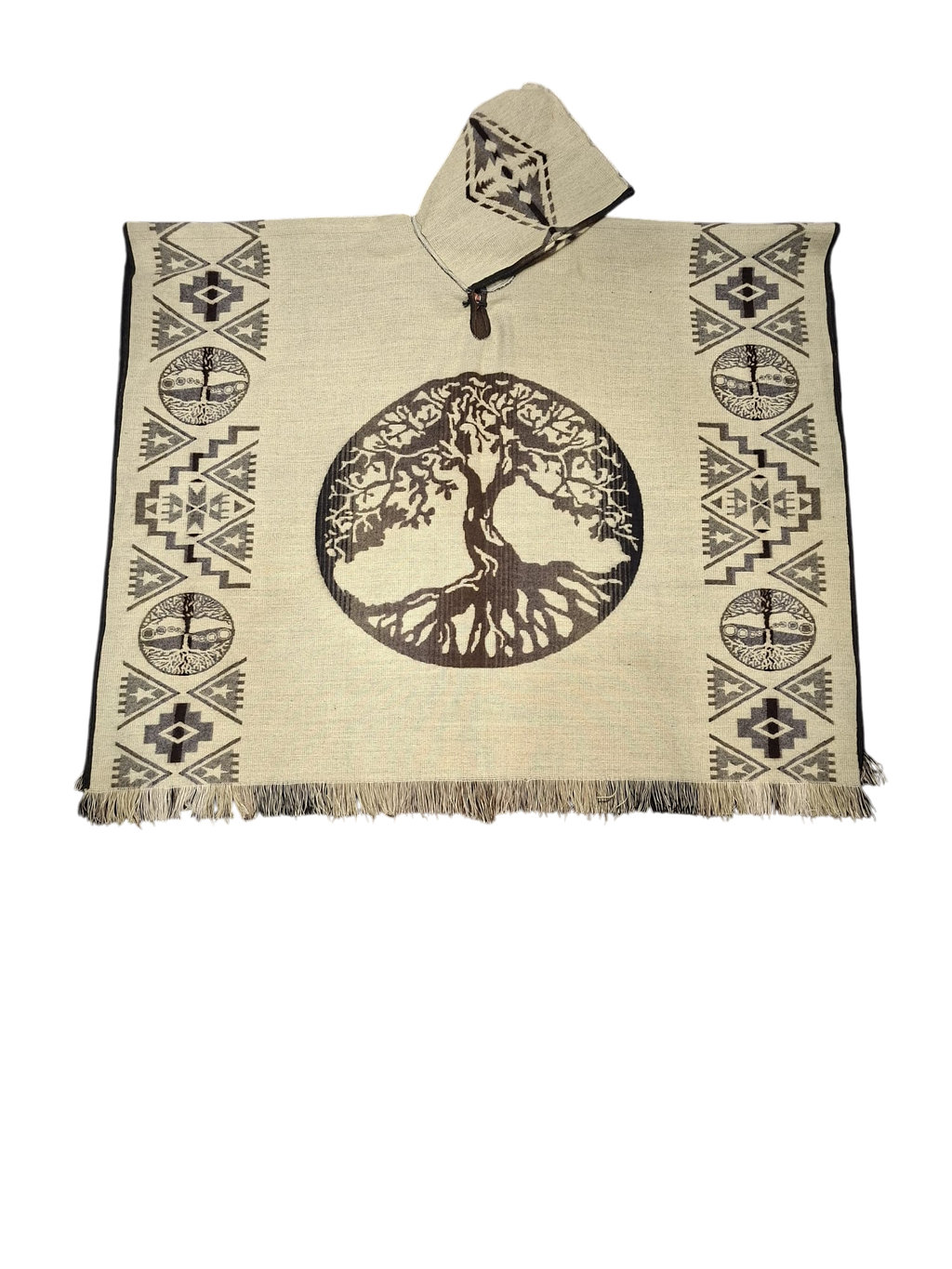 Alpaca Tree of Life Grey, White