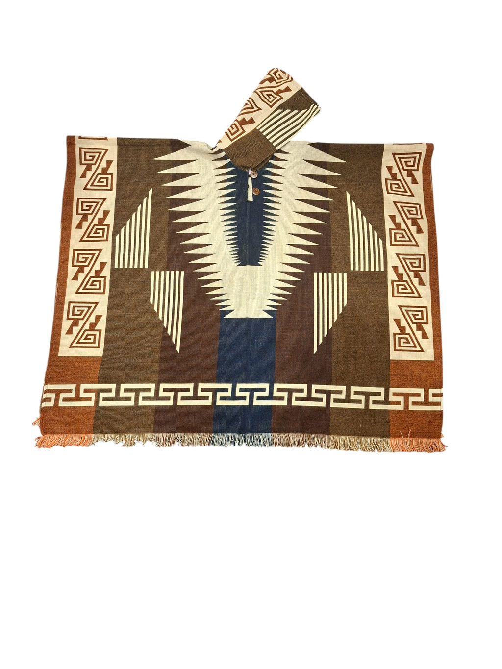 Alpaca Geometric Brown, Orange, Blue