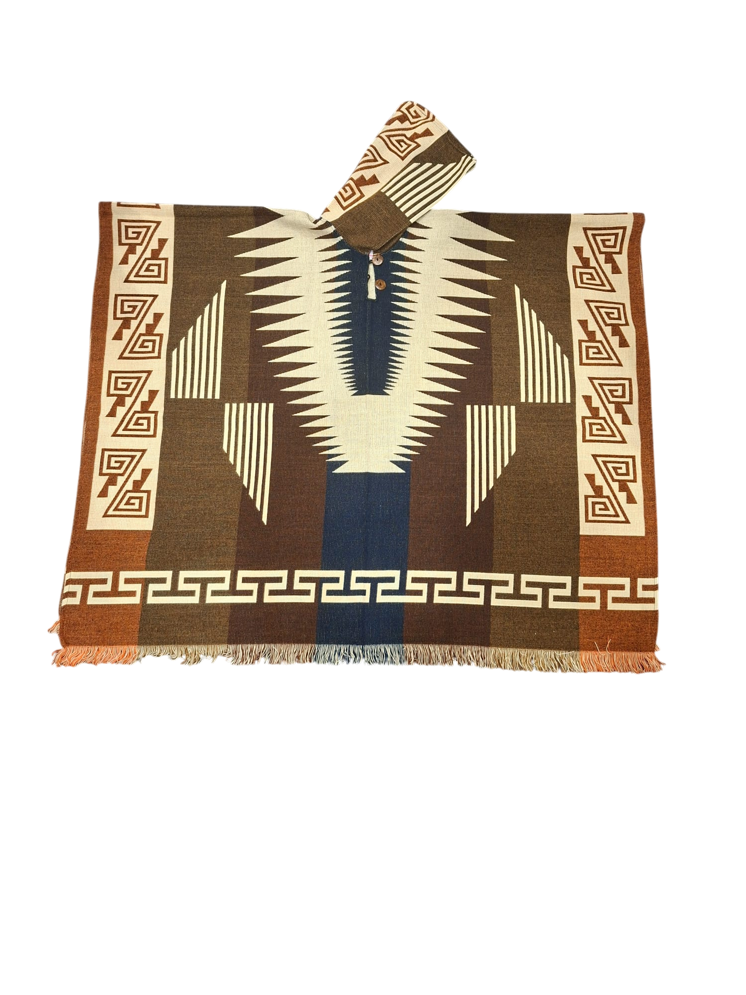 Alpaca Geometric Brown, Orange, Blue
