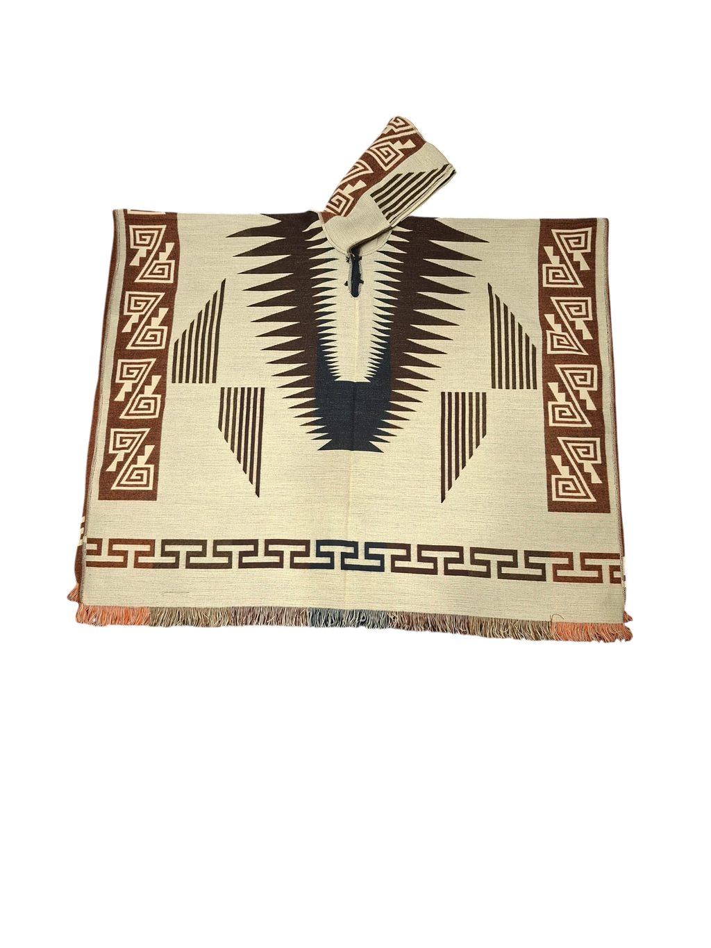 Alpaca Geometric Brown, Orange, Blue