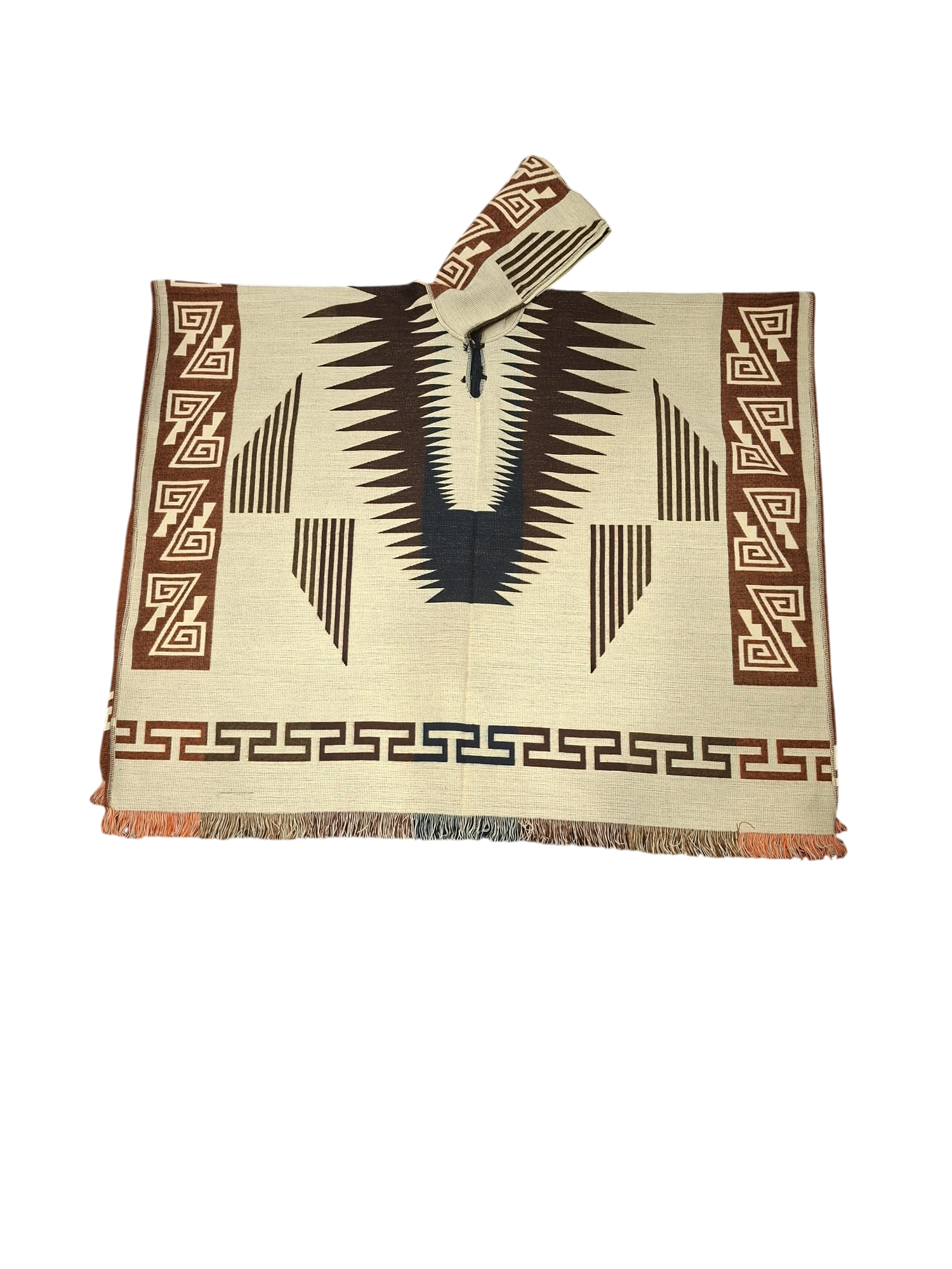Alpaca Geometric Brown, Orange, Blue