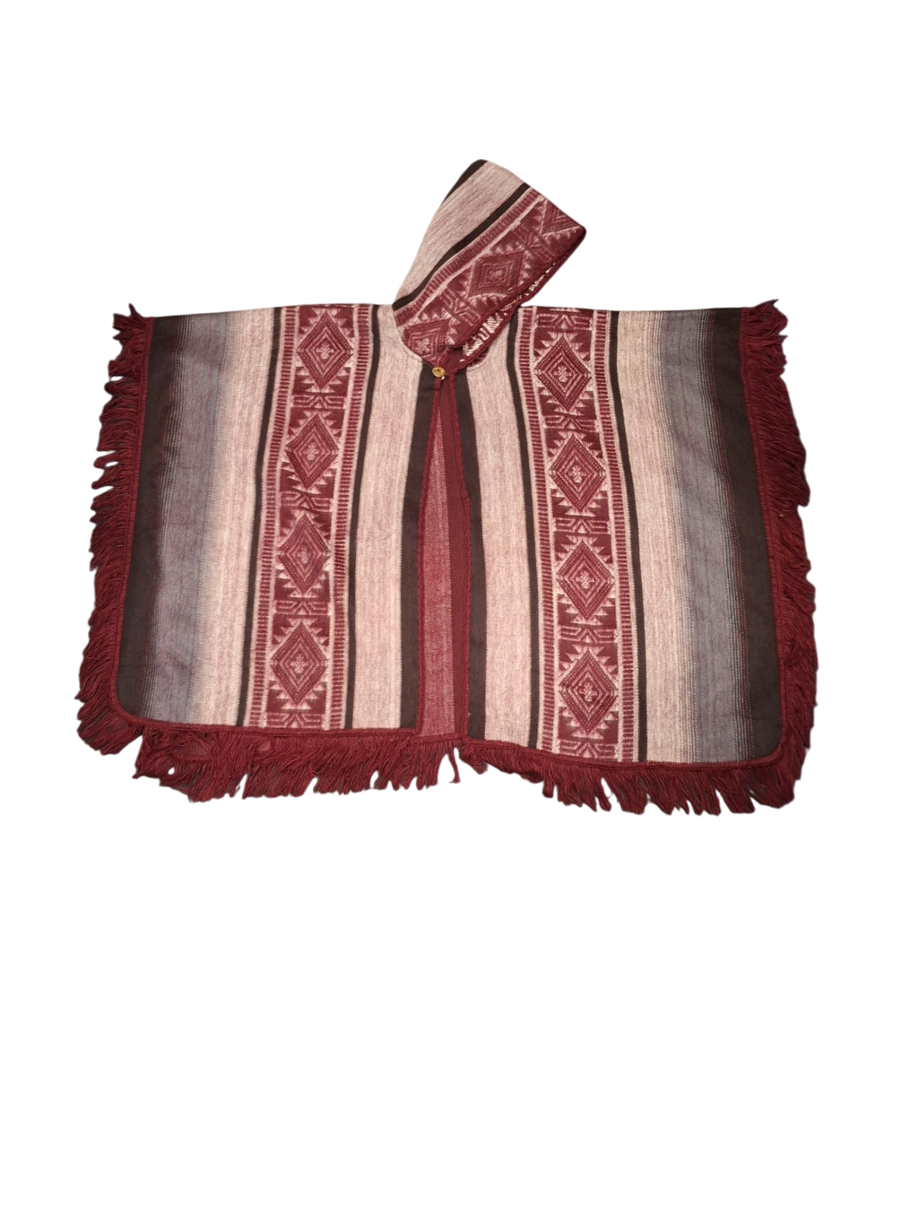 Baby Alpaca Geometric Red, Pink