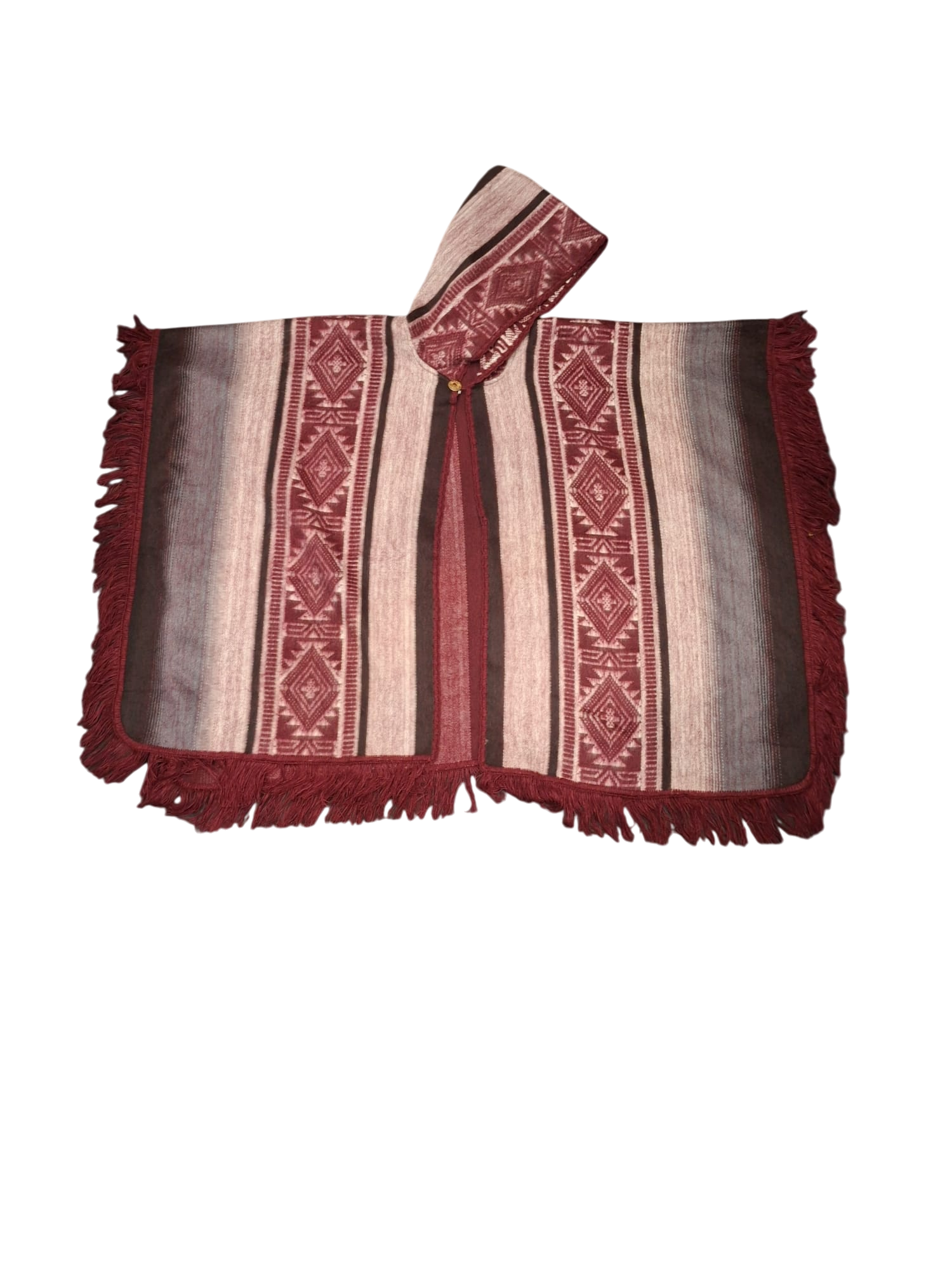 Baby Alpaca Geometric Red, Pink