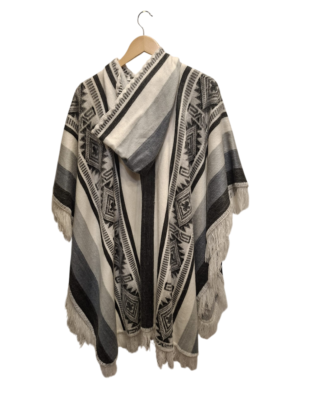 Baby Alpaca Geometric Black, White