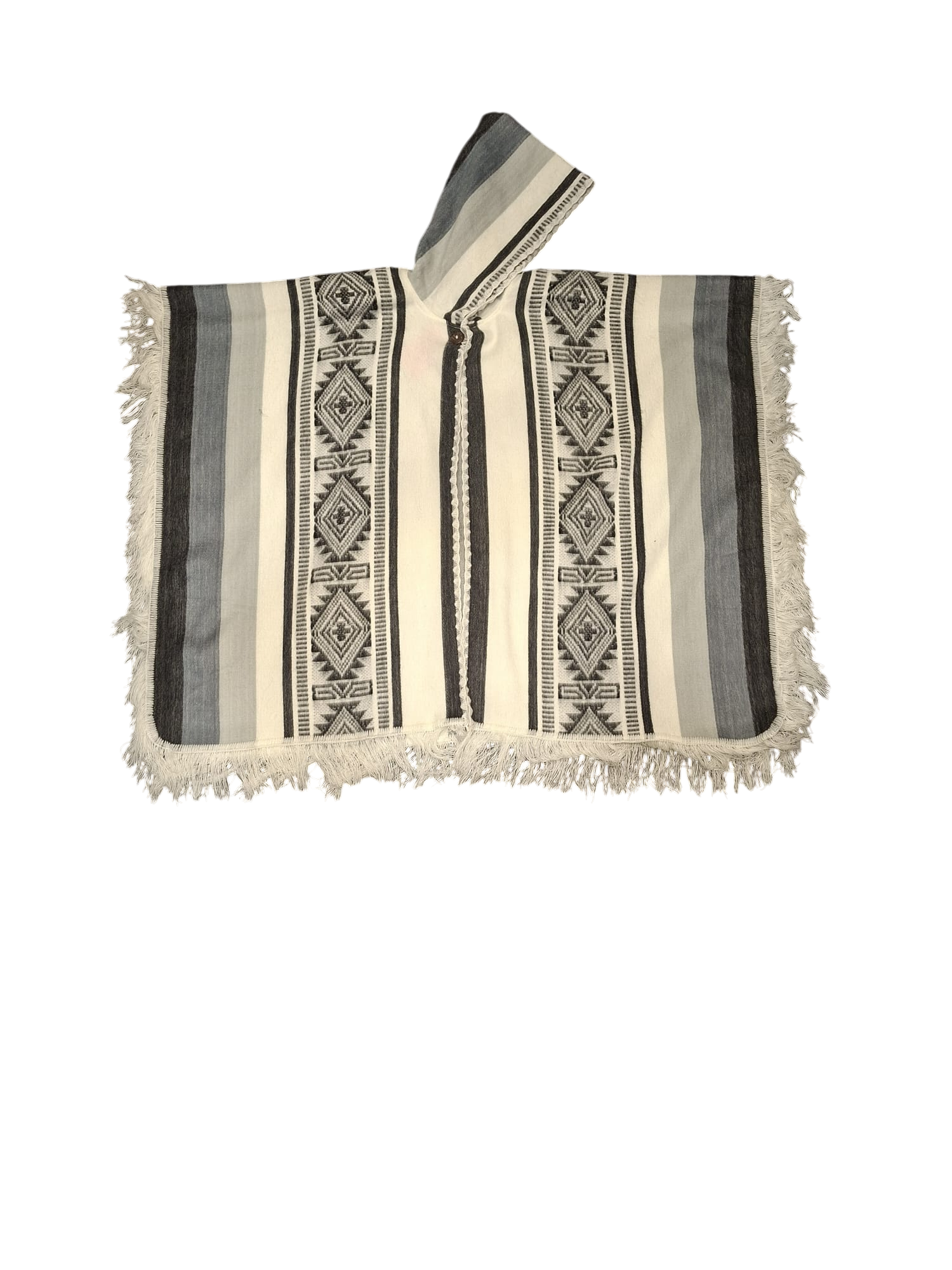 Baby Alpaca Geometric Black, White