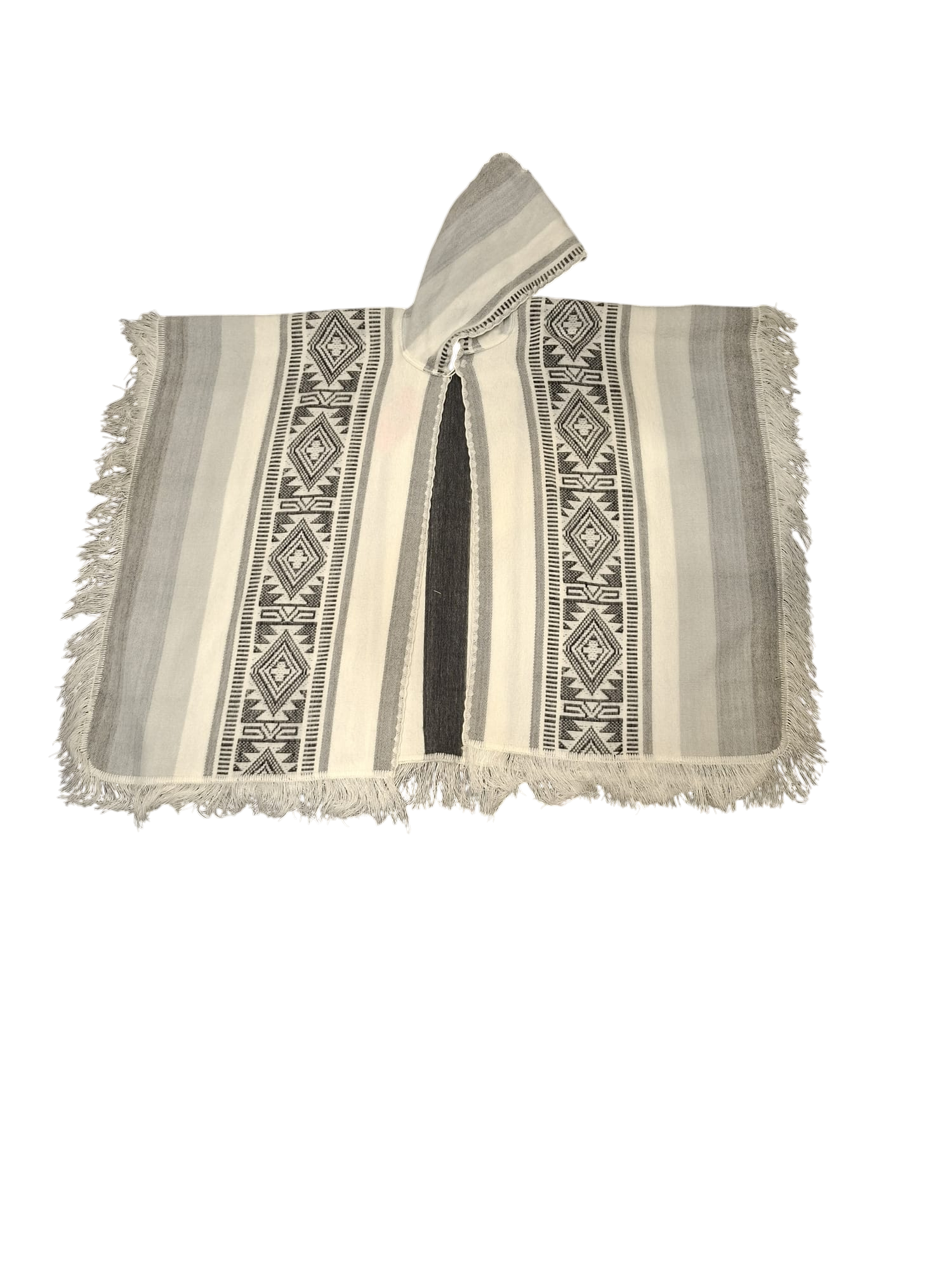 Baby Alpaca Geometric Black, White