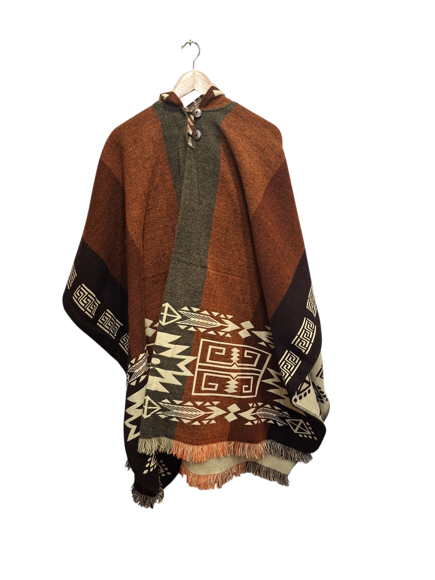 Alpaca Aztec Geometric Brown, Grey, White