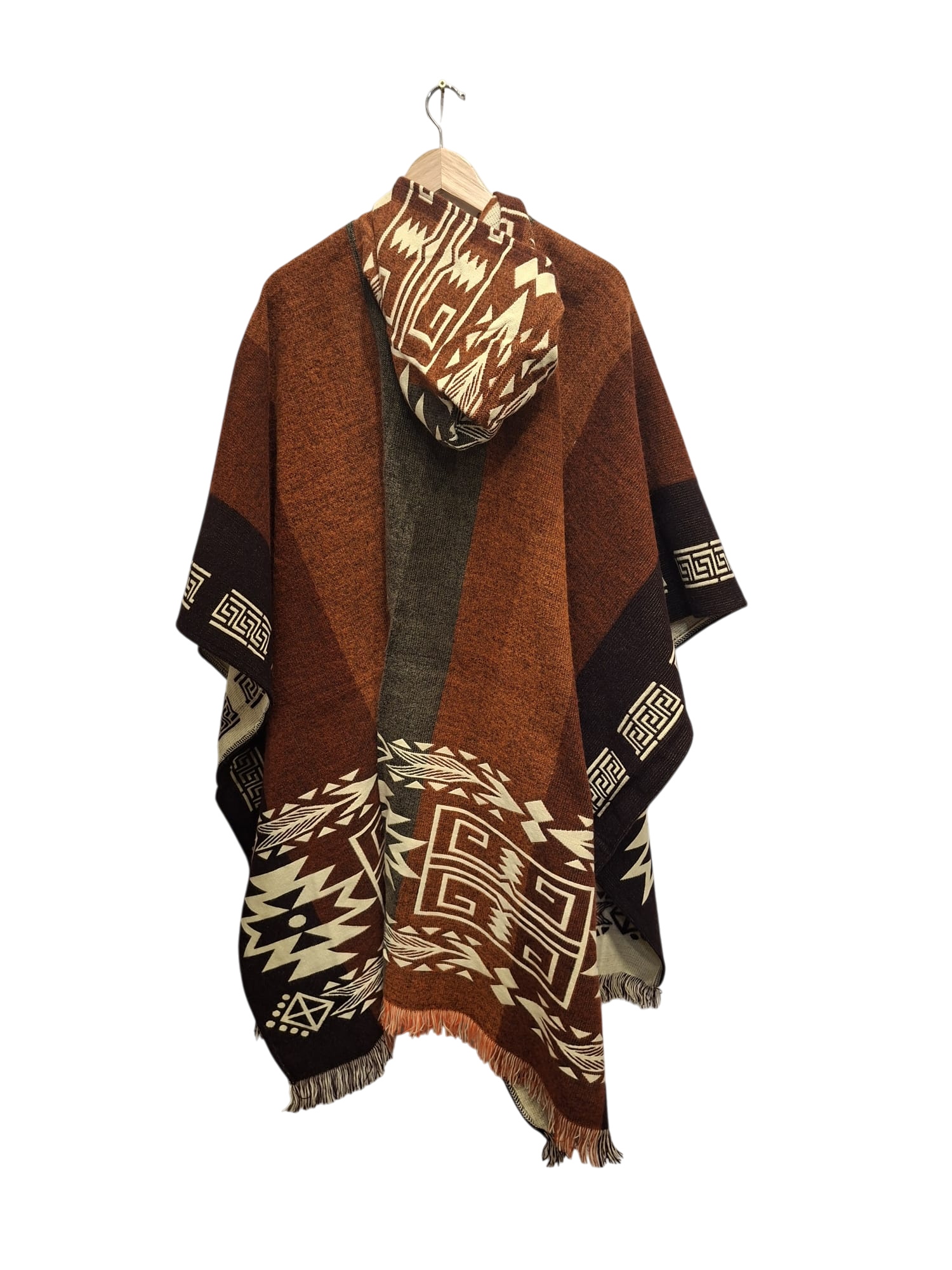 Alpaca Aztec Geometric Brown, Grey, White