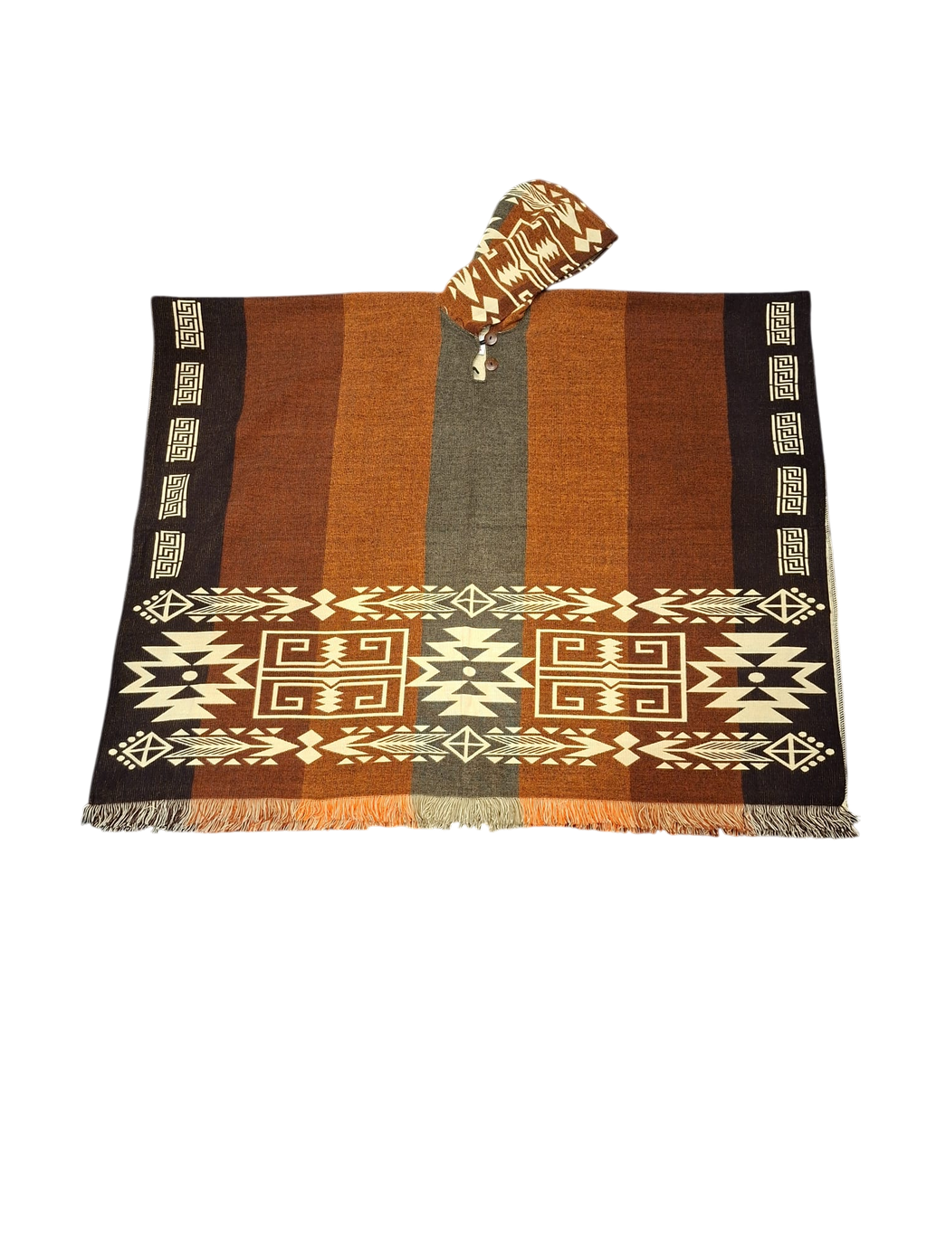 Alpaca Aztec Geometric Brown, Grey, White