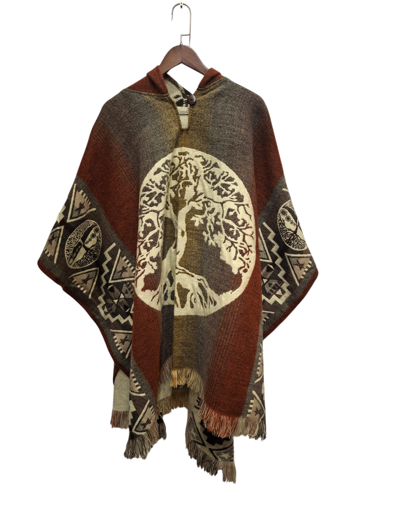 Alpaca Tree of Life Brown, Grey, White