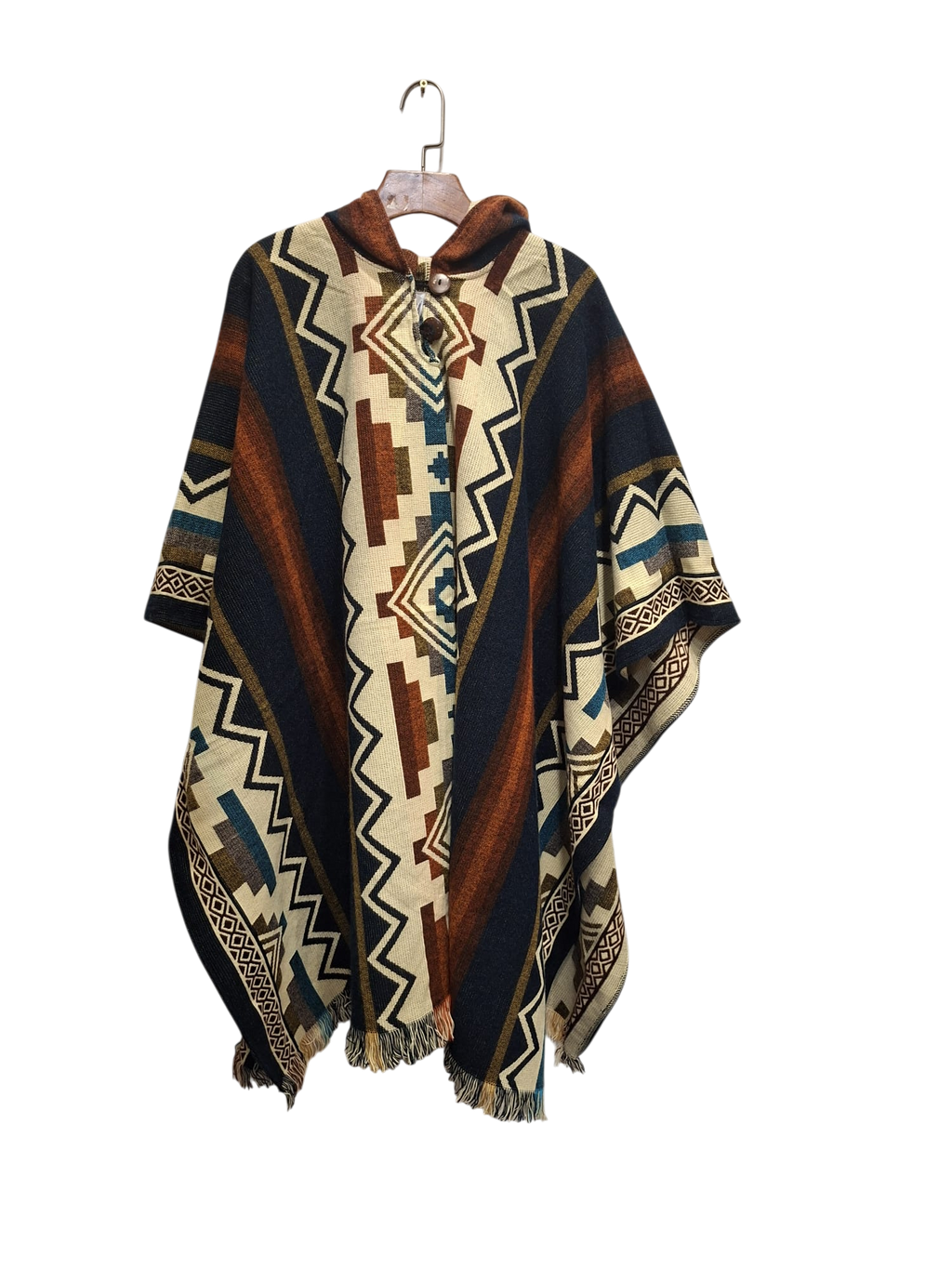 Alpaca Geometric Navy, Brown, White