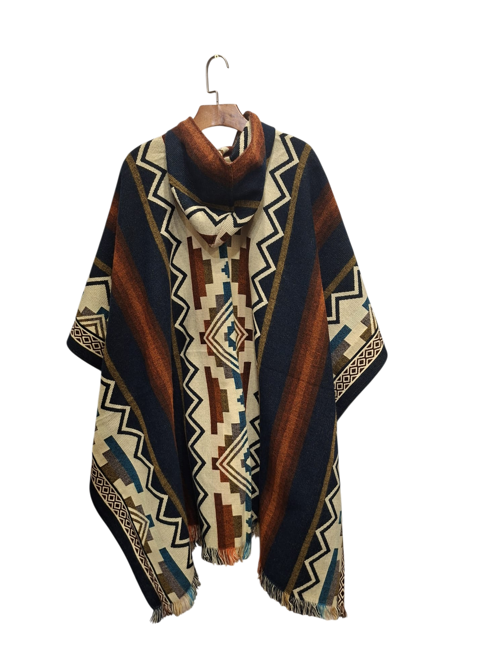 Alpaca Geometric Navy, Brown, White