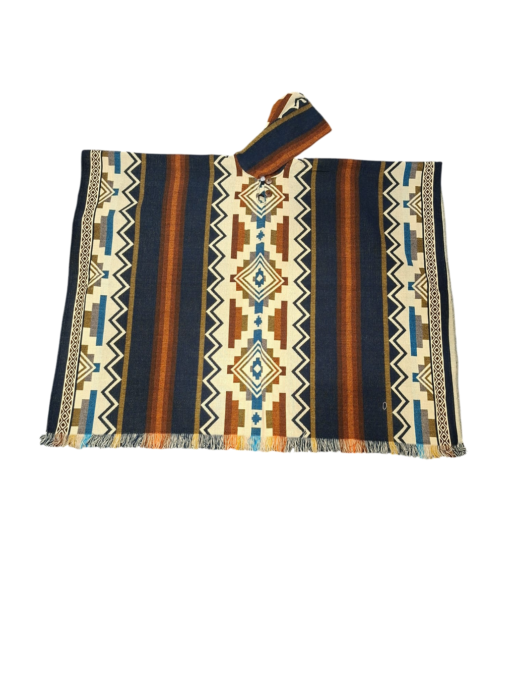 Alpaca Geometric Navy, Brown, White