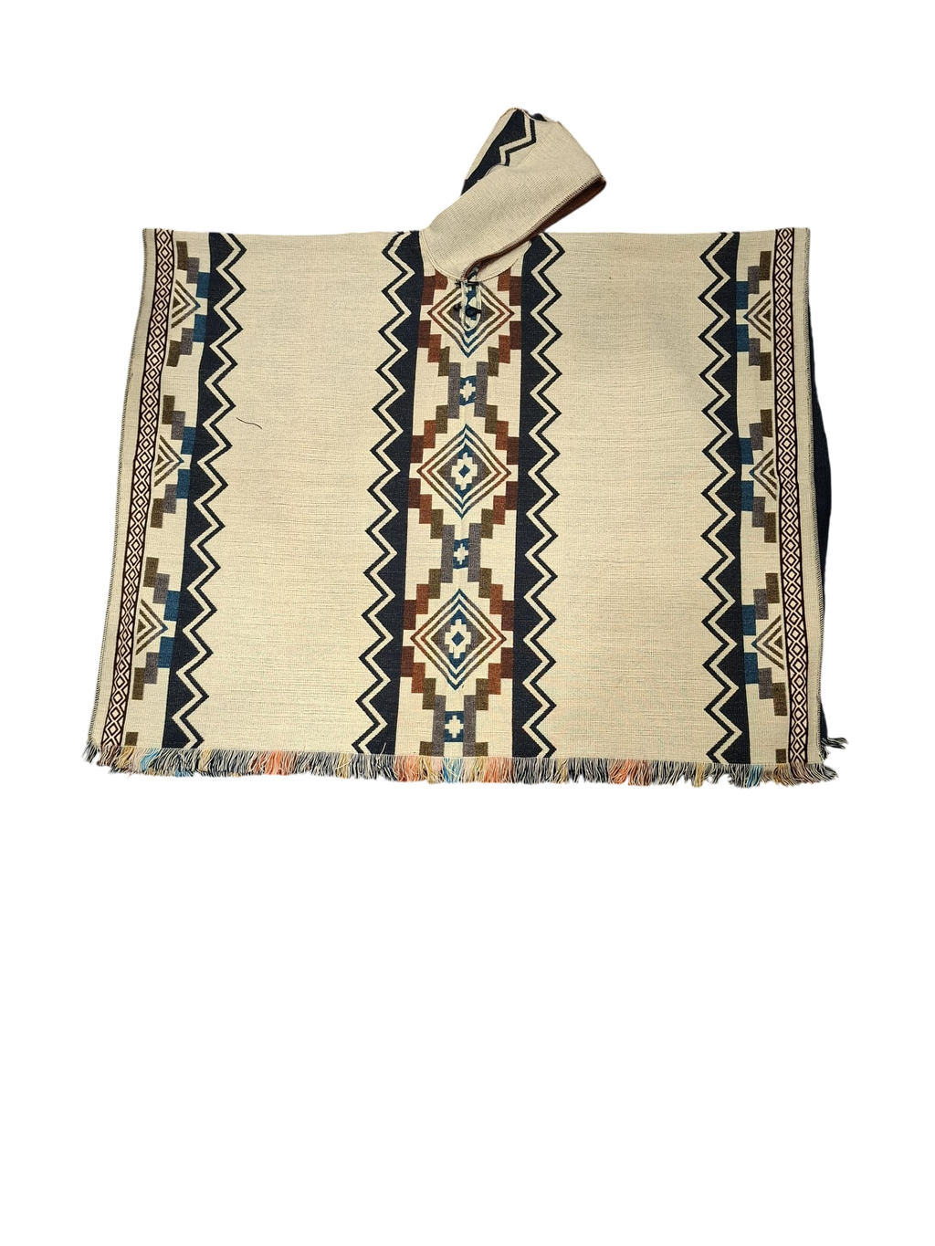 Alpaca Geometric Navy, Brown, White