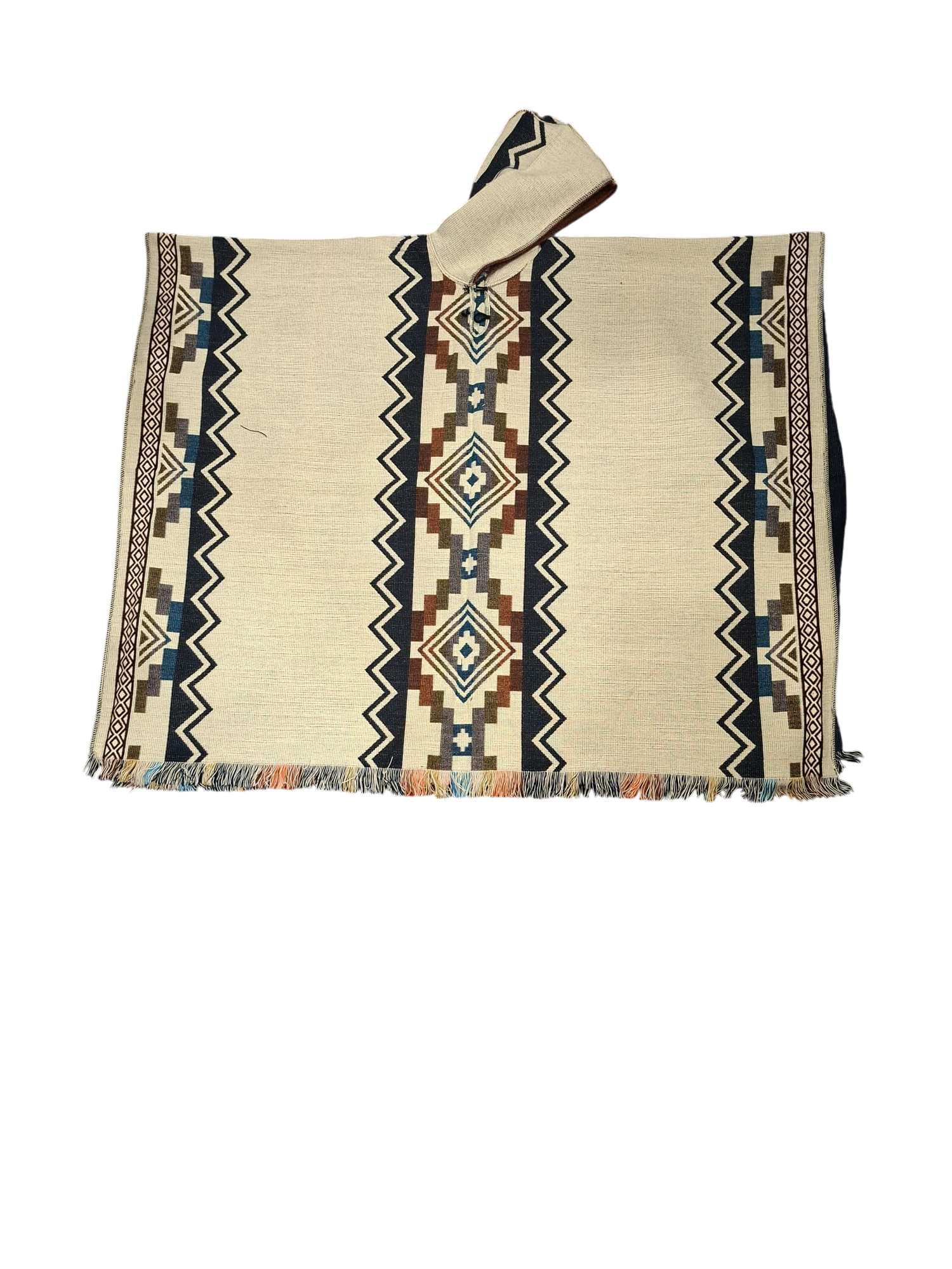 Alpaca Geometric Navy, Brown, White