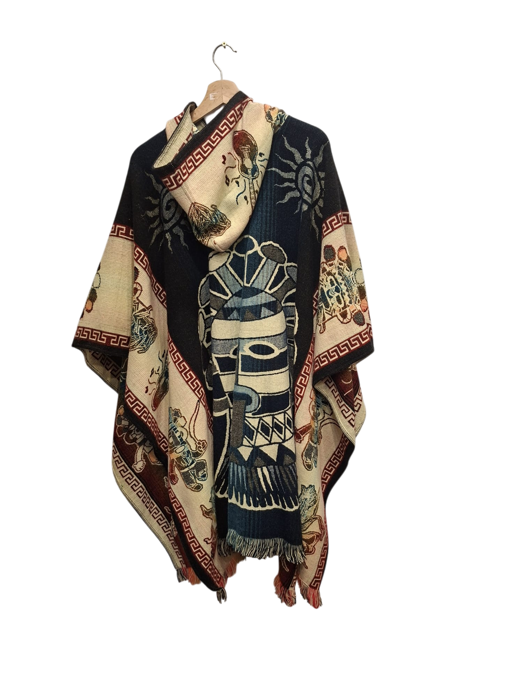 Alpaca Aztec Warrior Navy, Red, White