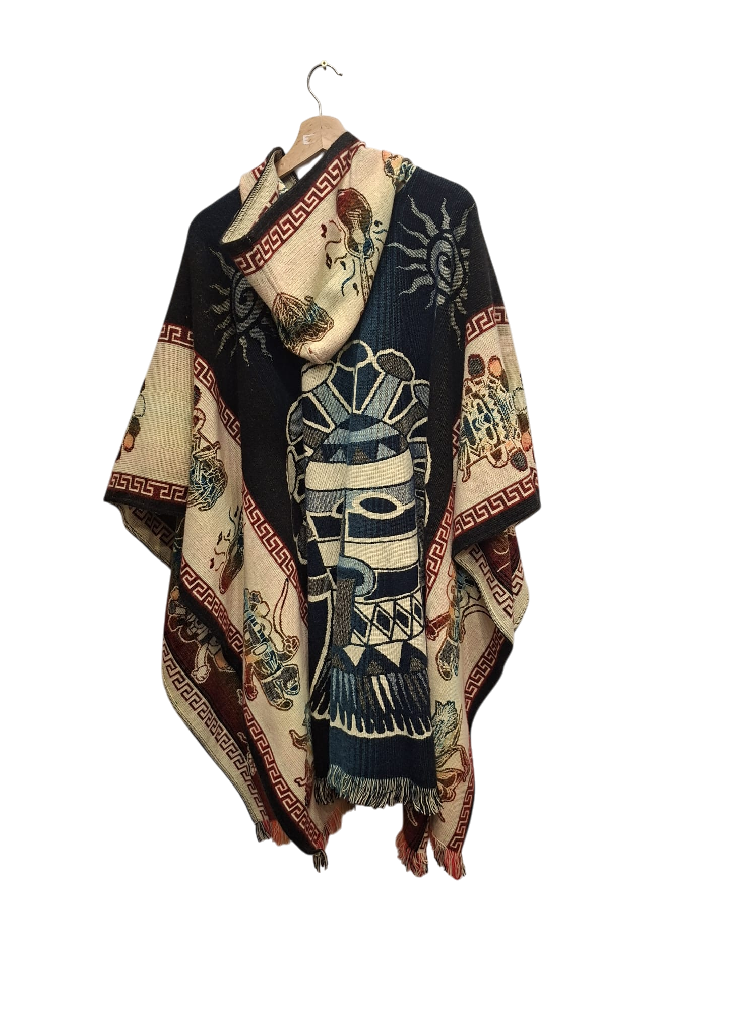 Alpaca Aztec Warrior Navy, Red, White