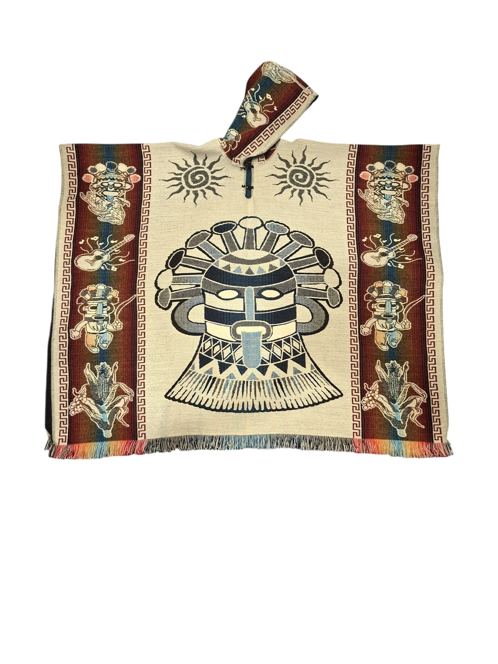 Alpaca Aztec Warrior Navy, Red, White
