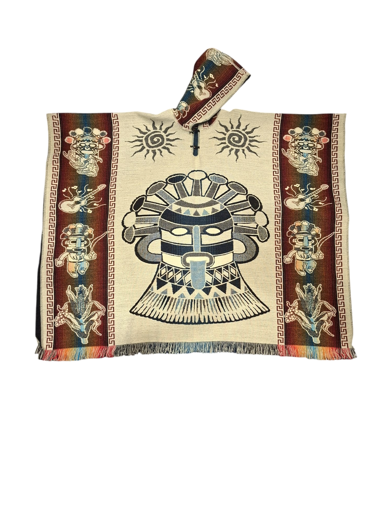 Alpaca Aztec Warrior Navy, Red, White