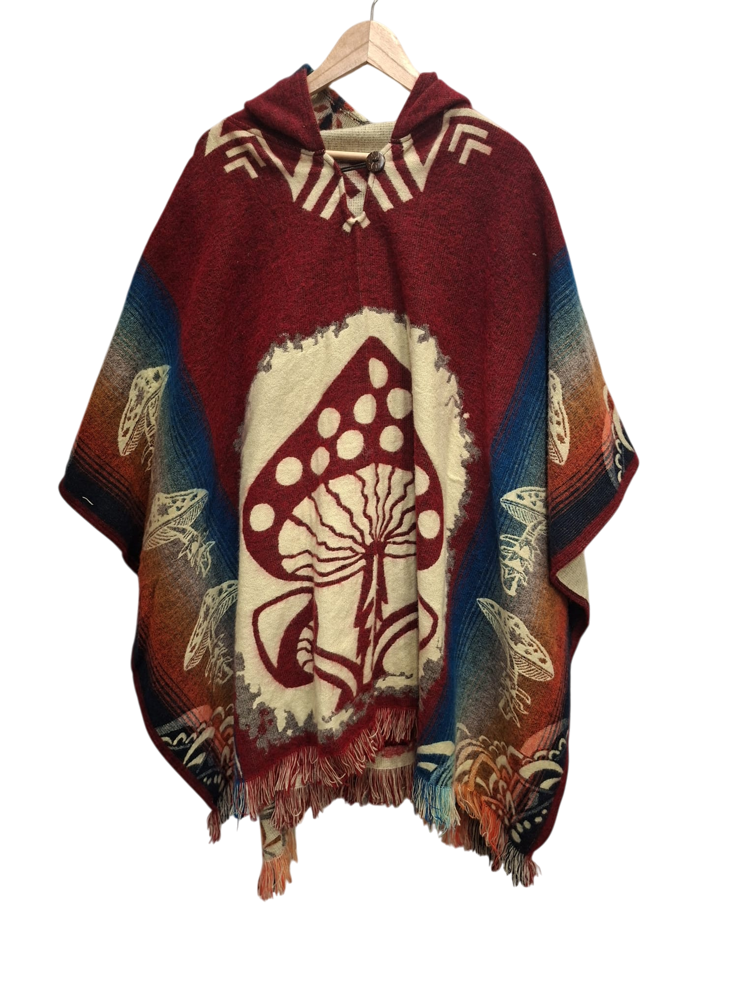 Alpaca Mushroom Red, Blue, White