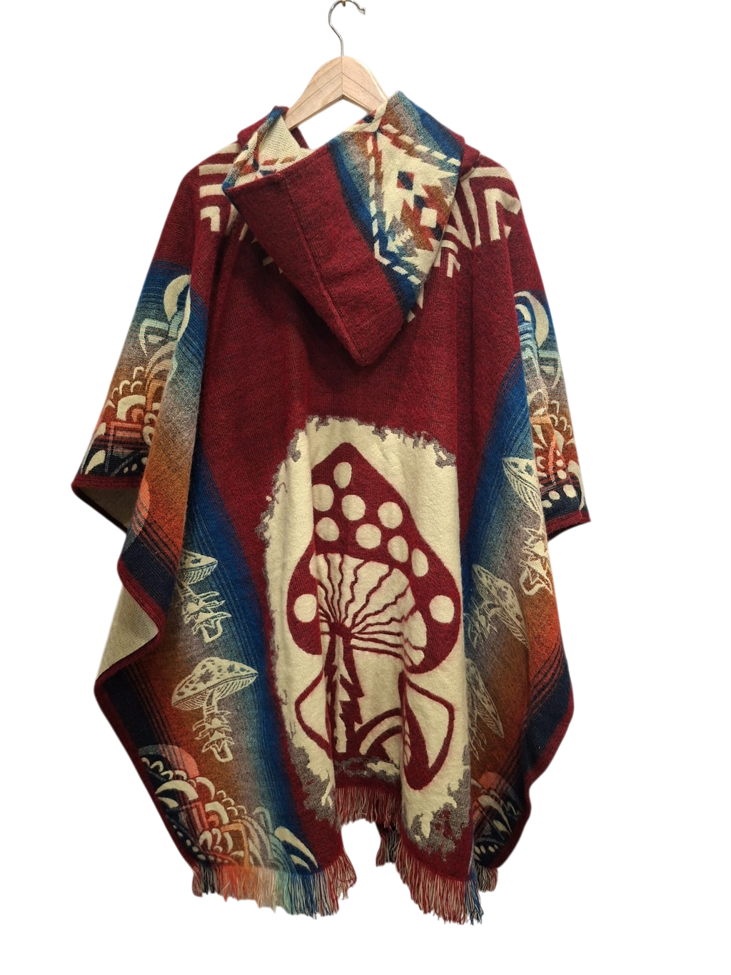 Alpaca Mushroom Red, Blue, White
