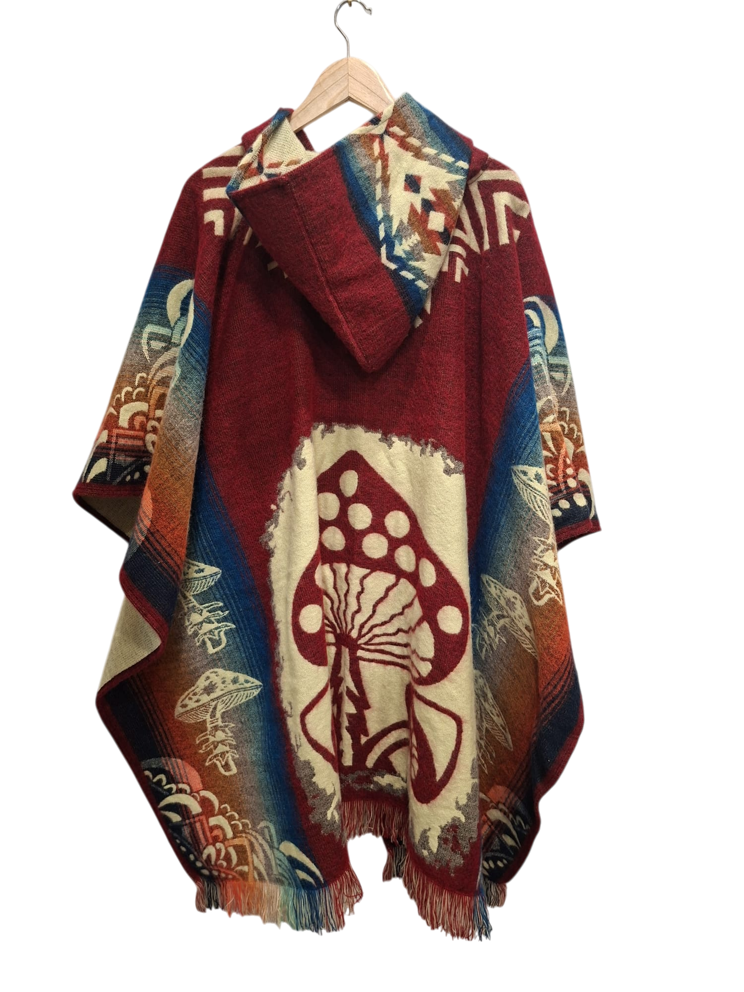Alpaca Mushroom Red, Blue, White
