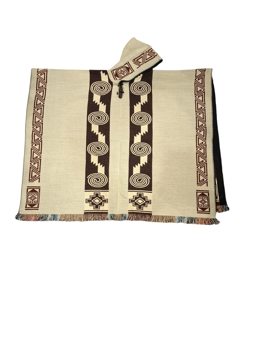 Alpaca Geometric White, Khaki, Black