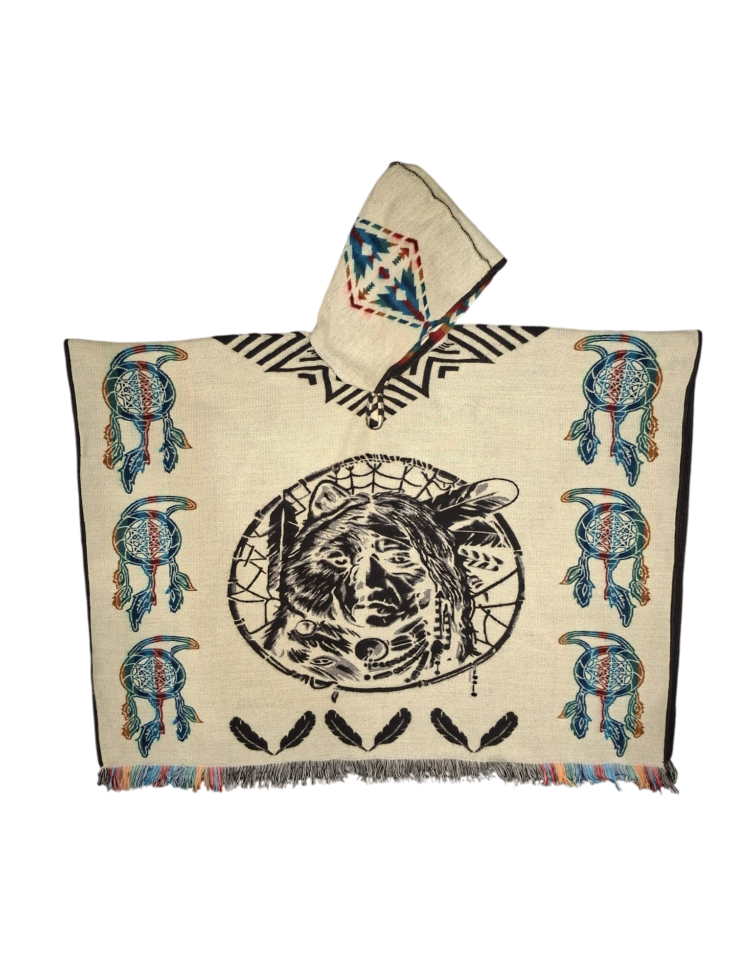 Alpaca Wolf Warrior Black, Red, Blue