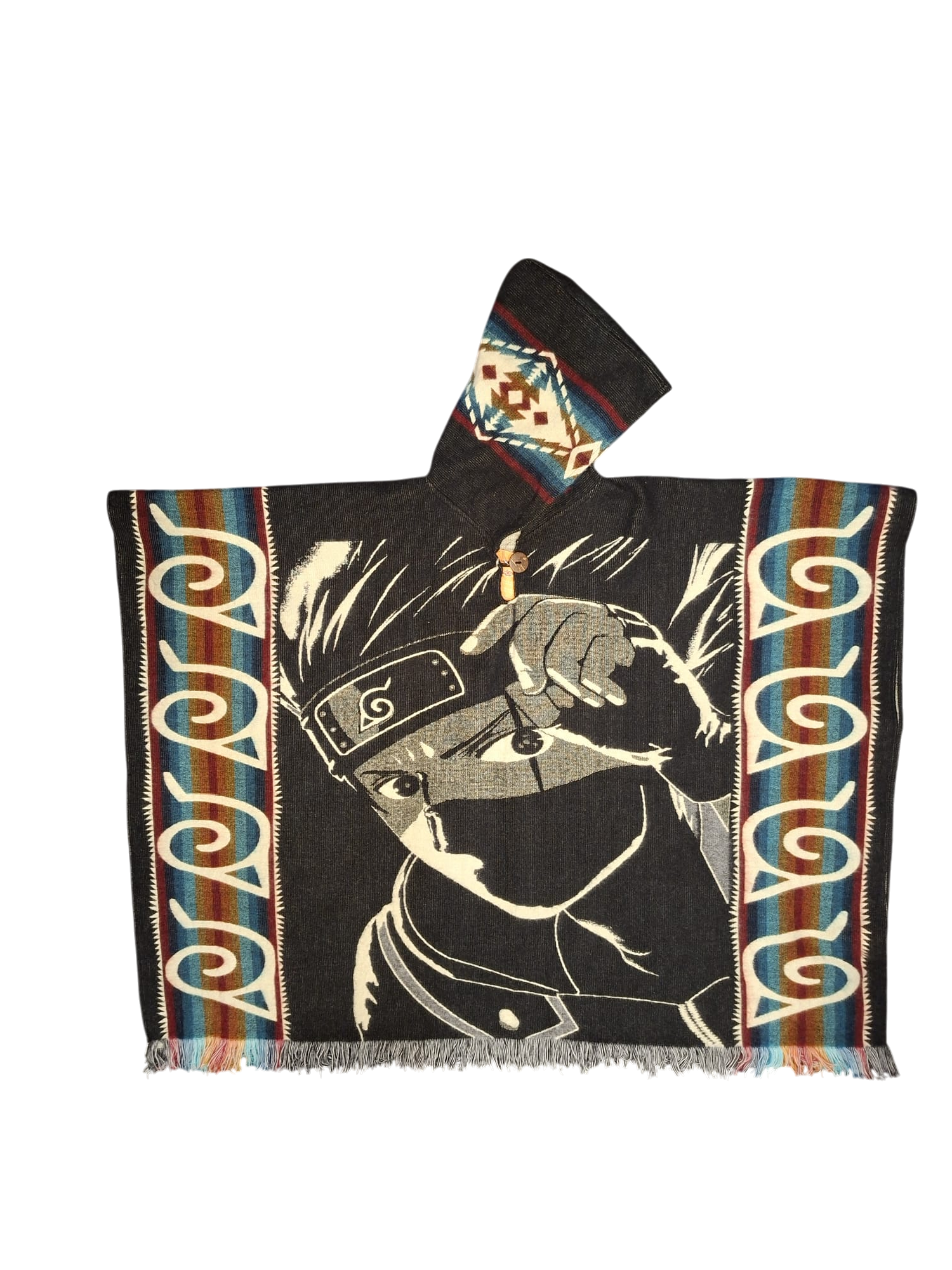 Alpaca Naruto Black, White, Blue, Red