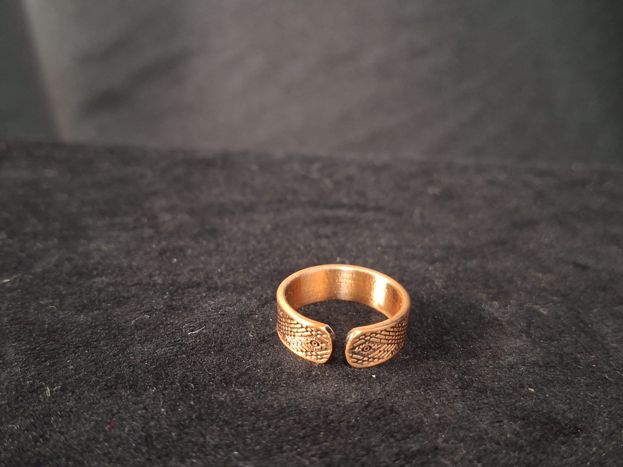 Pattern Copper Ring