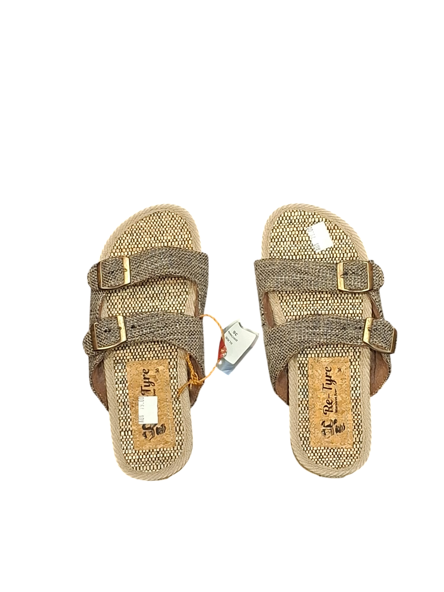 sandles tweed buckle