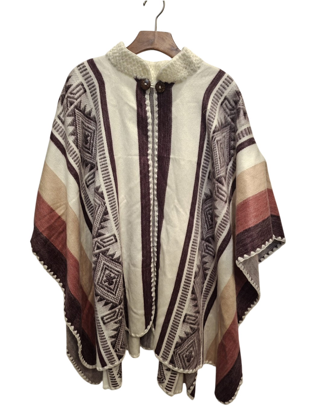 Baby Alpaca Collard white black and brown