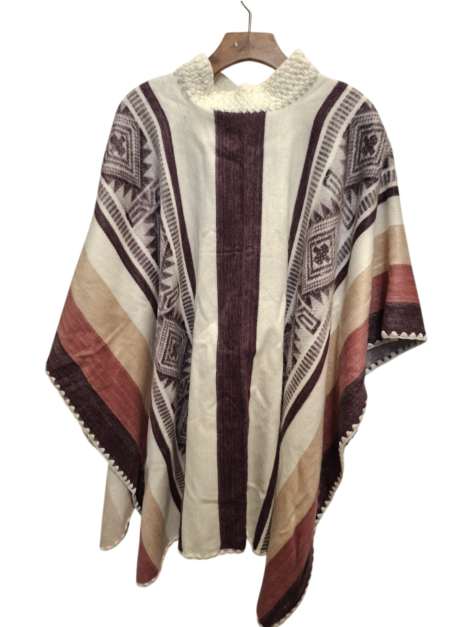 Baby Alpaca Collard white black and brown