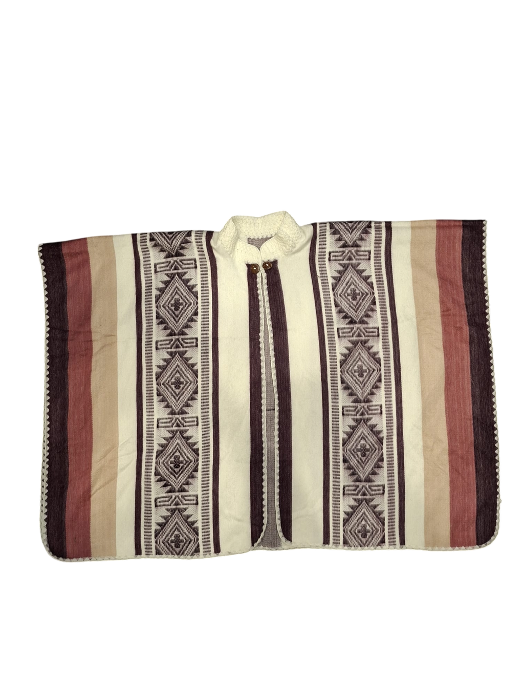 Baby Alpaca Collard white black and brown