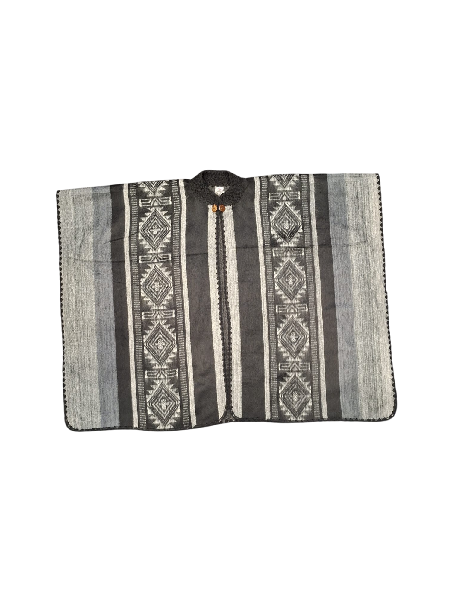 baby alpaca collar black and white