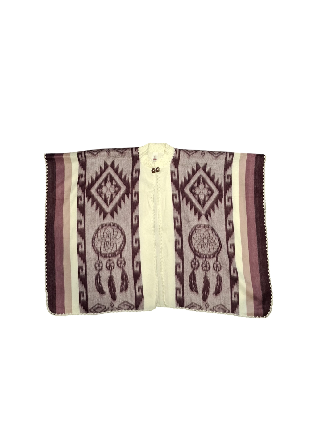 baby alpaca hood purple white