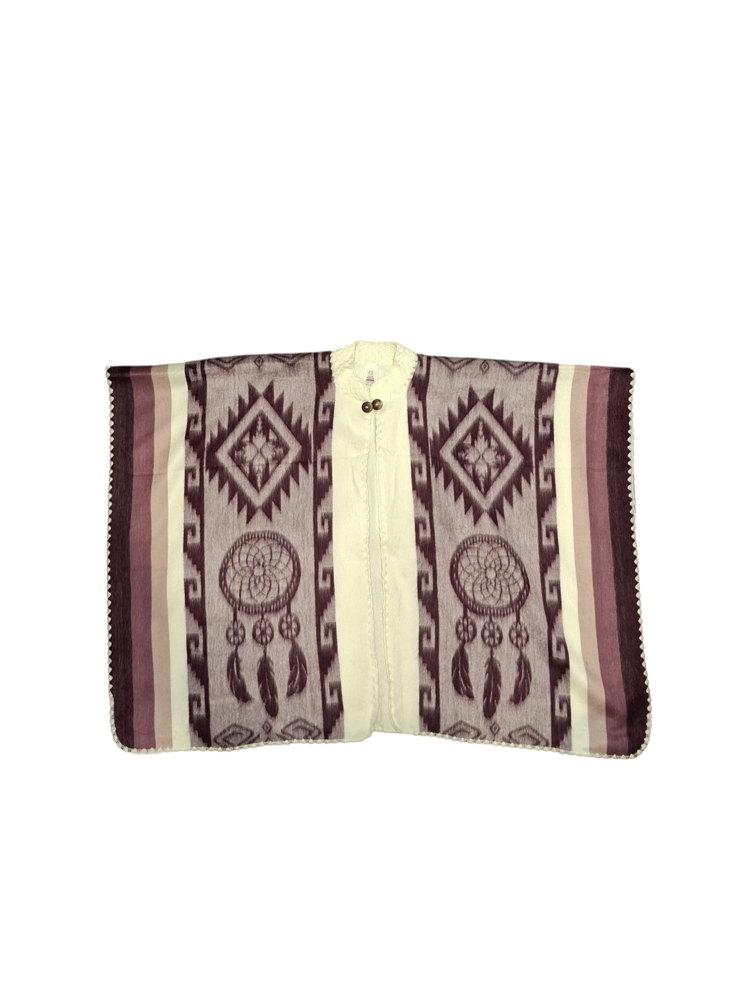 baby alpaca hood purple white