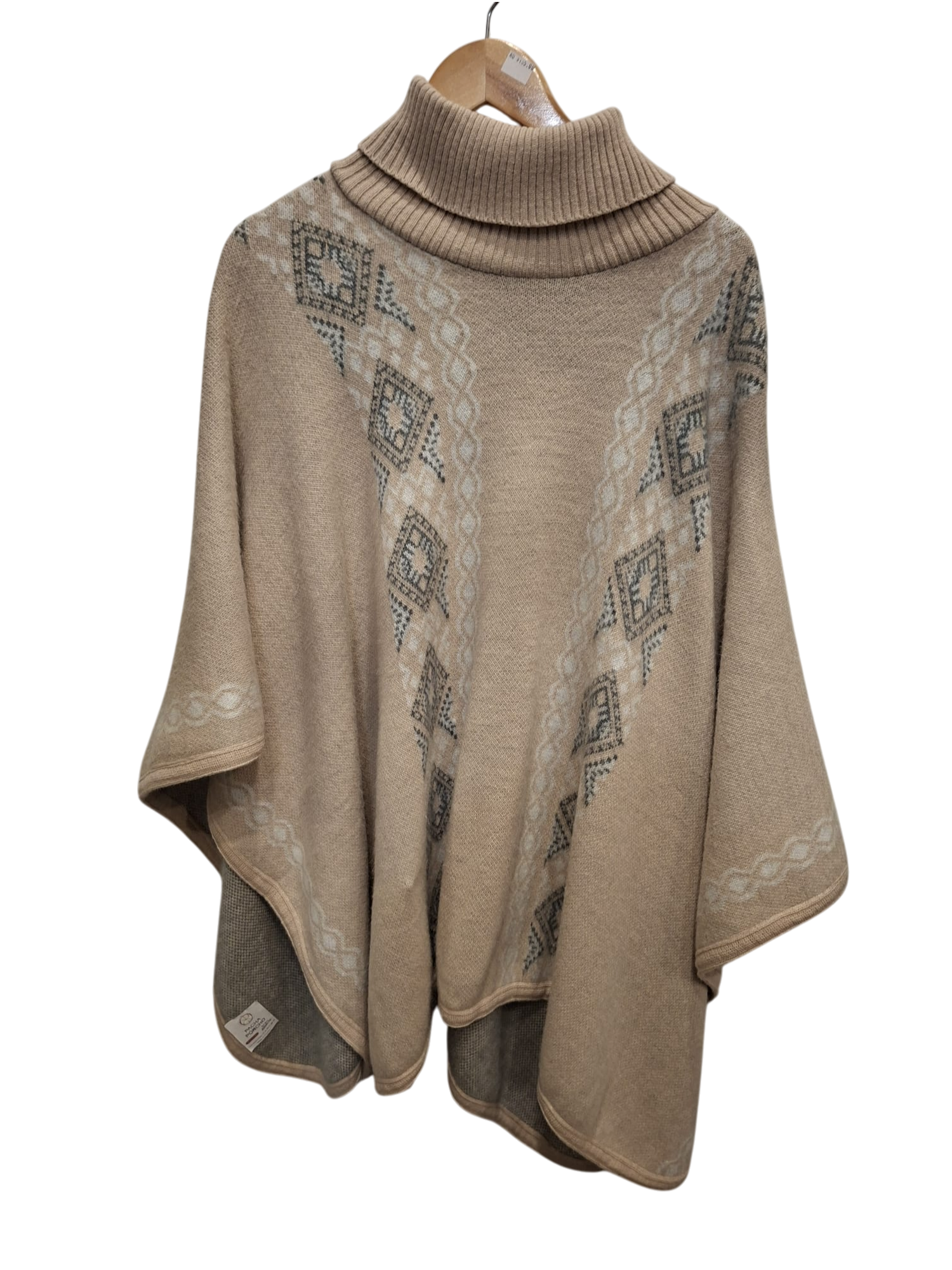 baby alpaca turtle neck grey