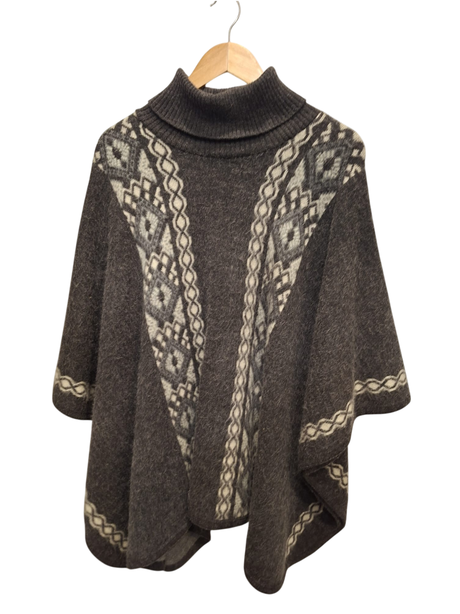 baby alpaca turtle neck black