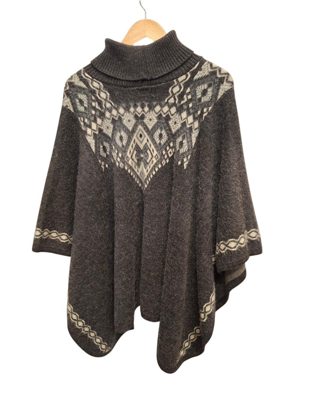 baby alpaca turtle neck black