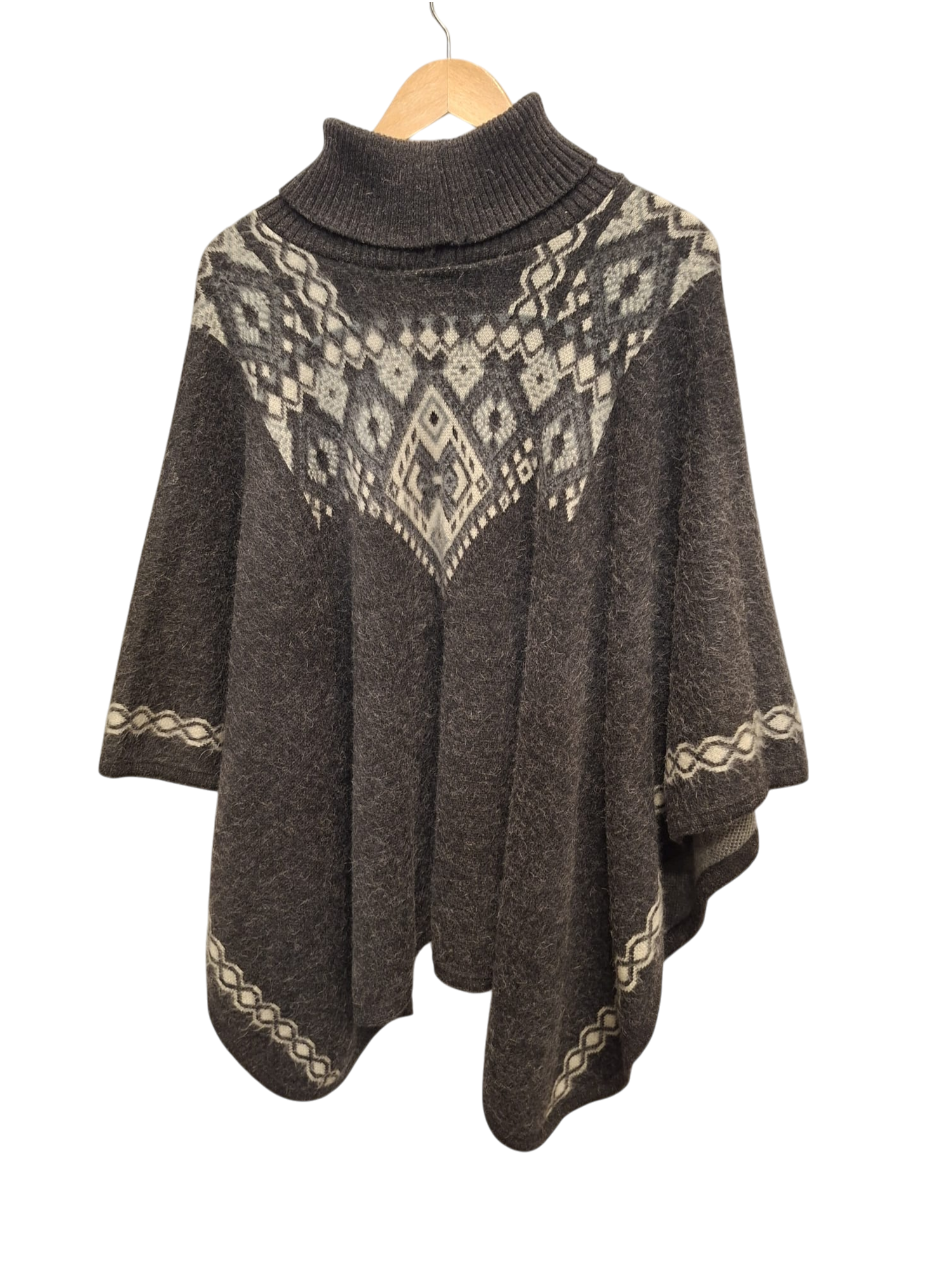 baby alpaca turtle neck black