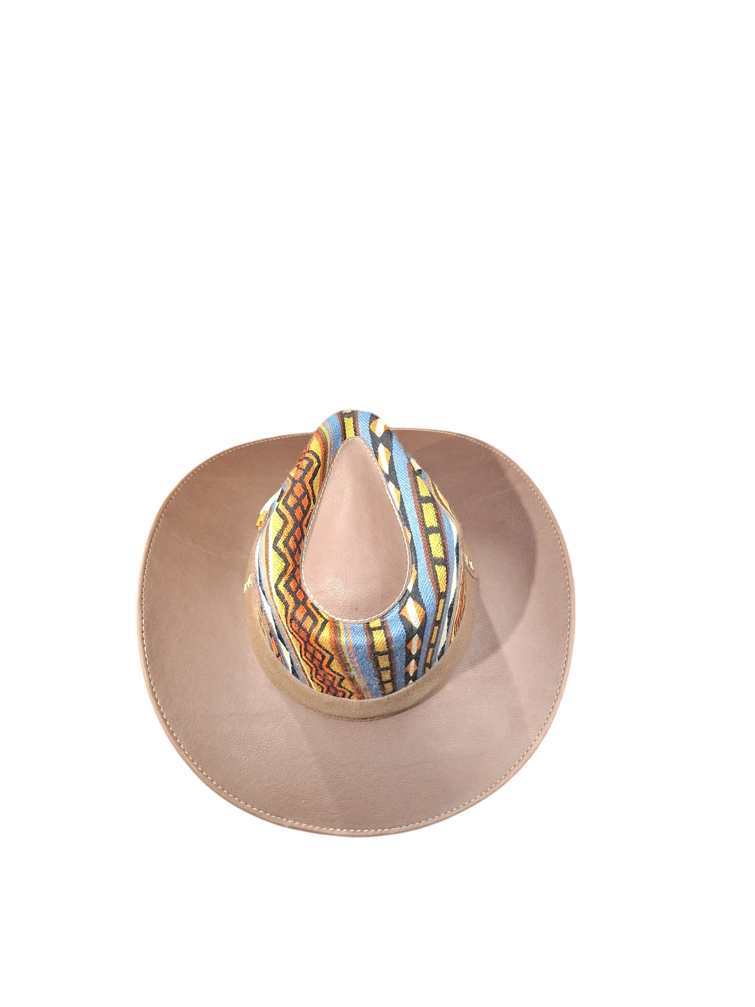 cowboy hat tan- blue