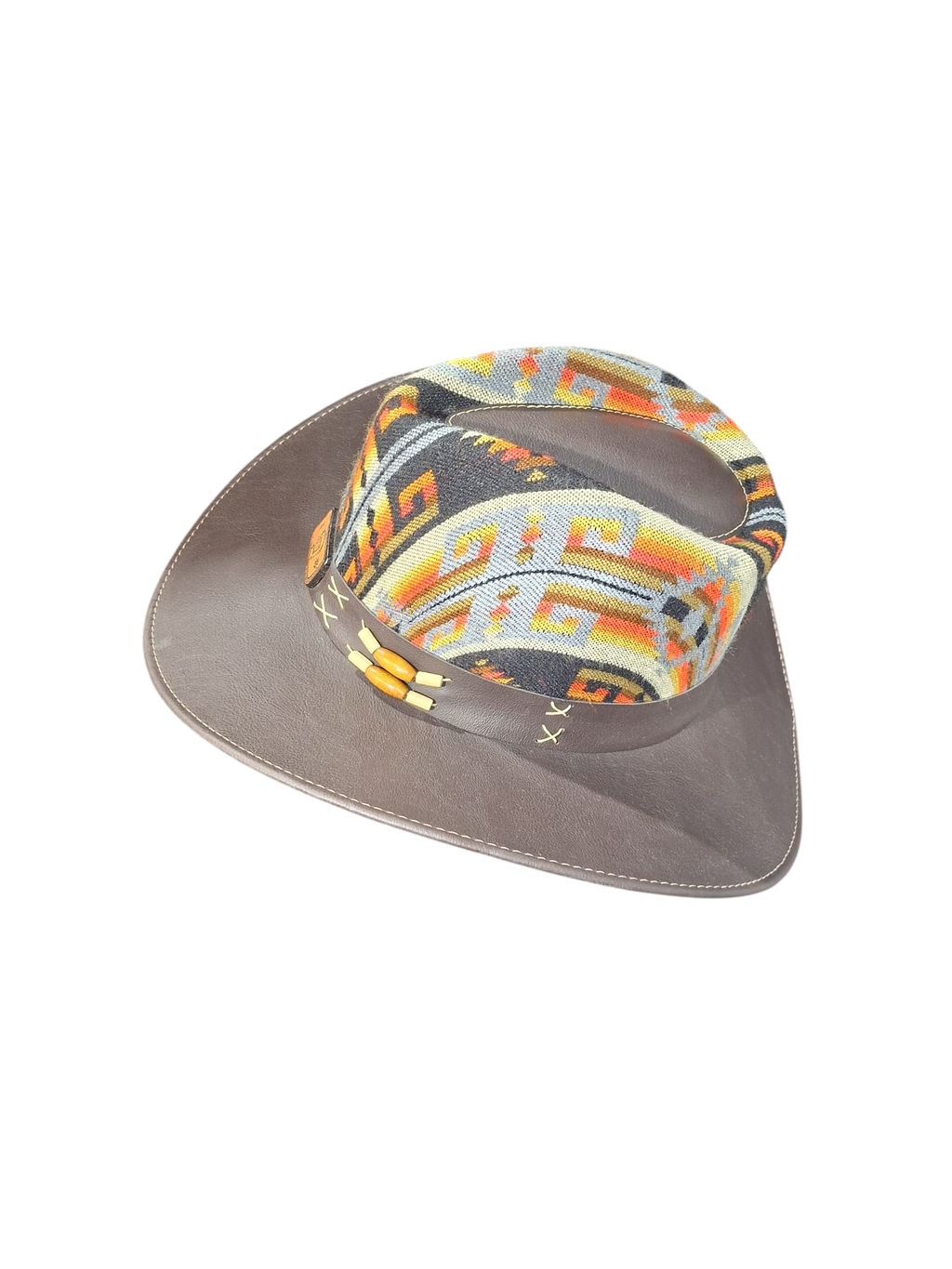 cowboy hat black- white